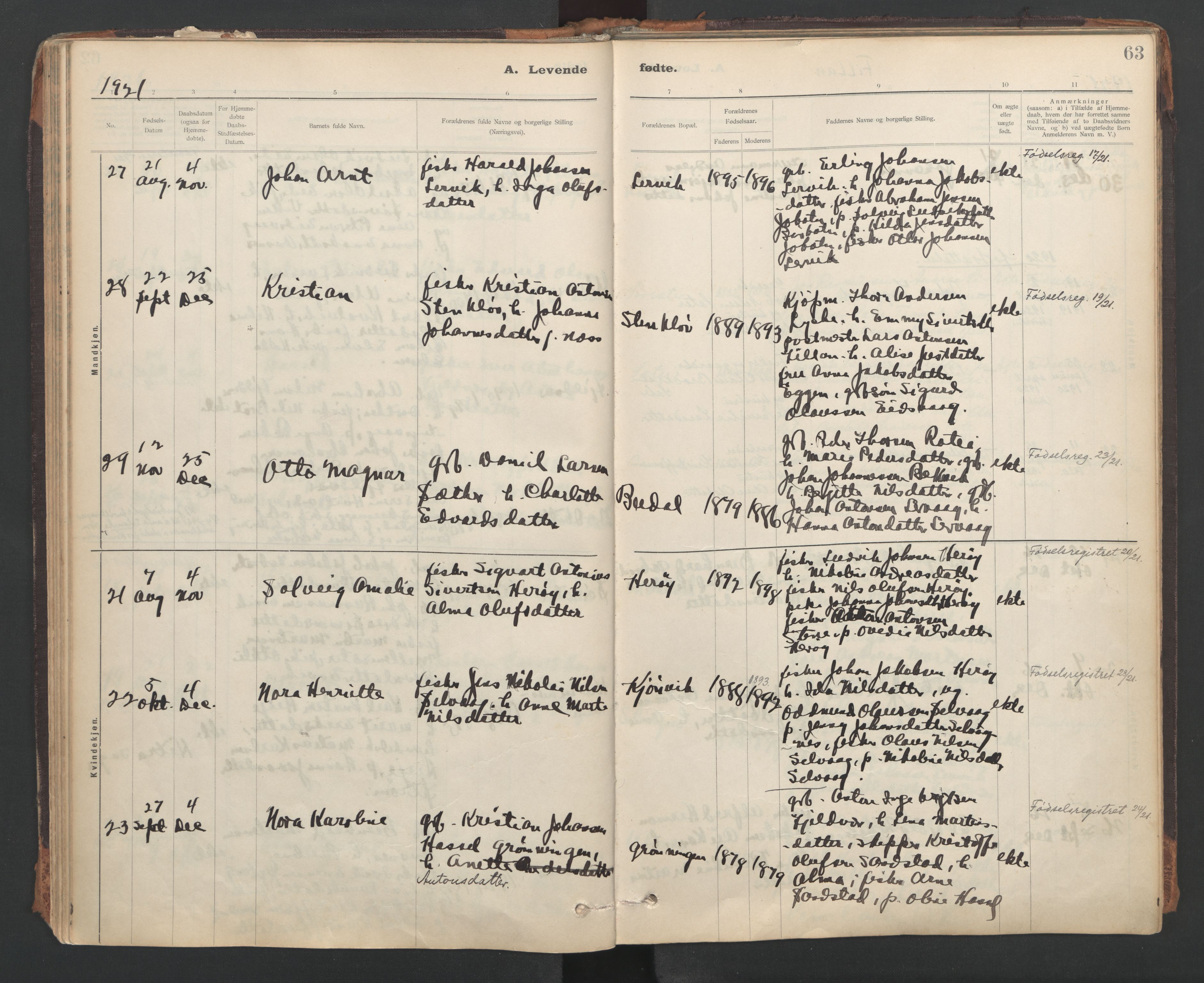 Ministerialprotokoller, klokkerbøker og fødselsregistre - Sør-Trøndelag, AV/SAT-A-1456/637/L0559: Ministerialbok nr. 637A02, 1899-1923, s. 63