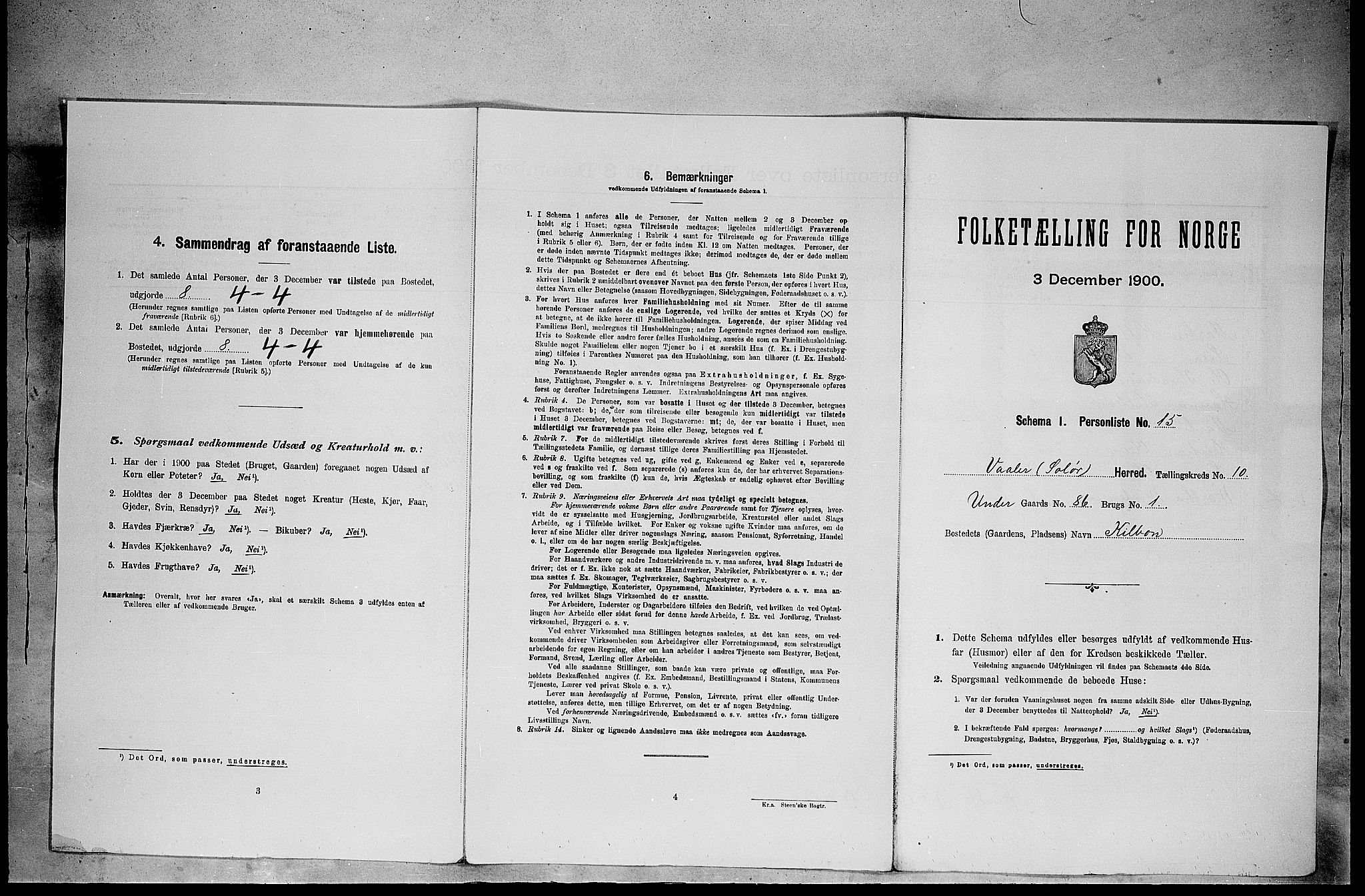 SAH, Folketelling 1900 for 0426 Våler herred, 1900, s. 1321