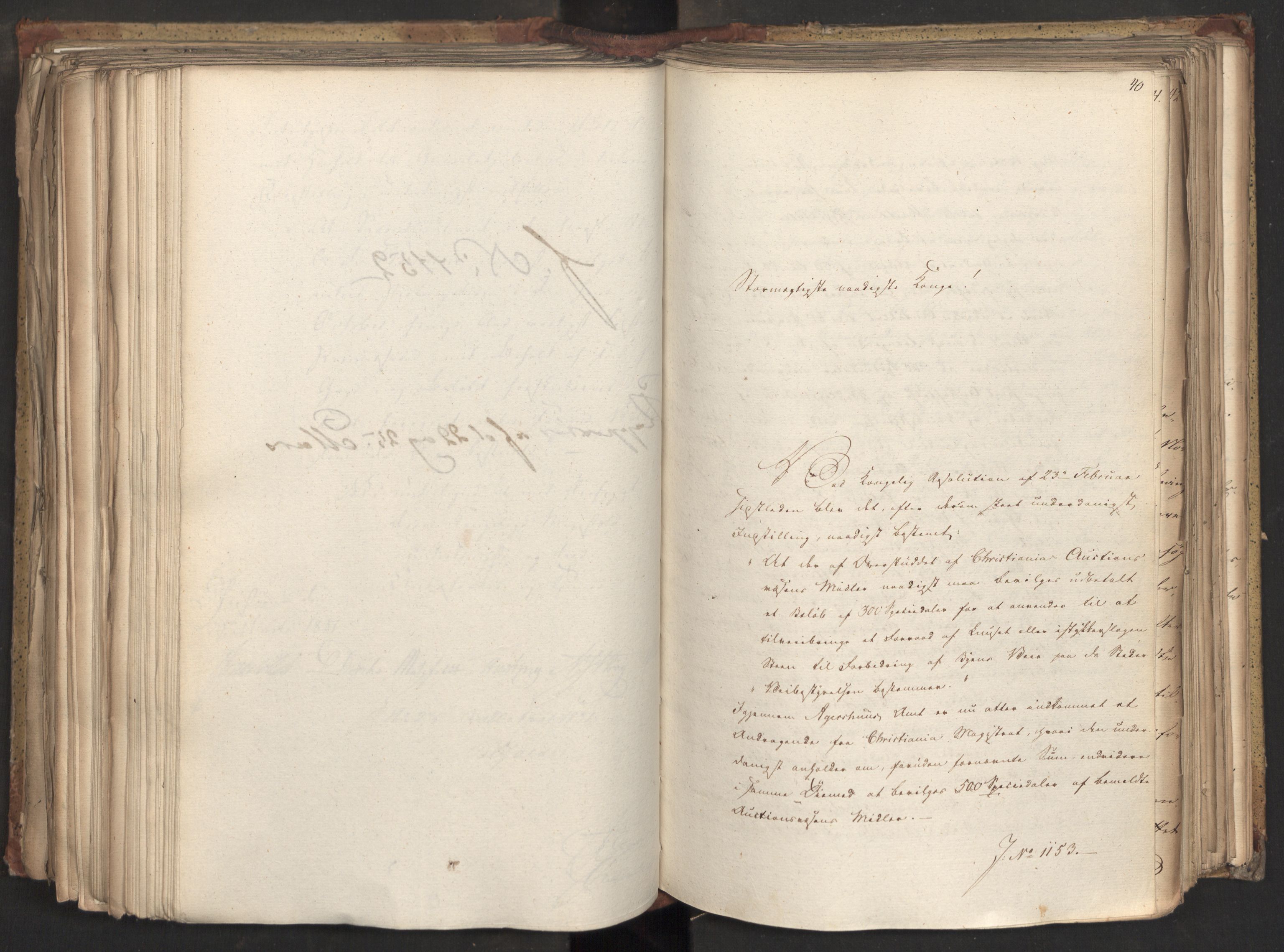 Statsrådsavdelingen i Stockholm, AV/RA-S-1003/D/Da/L0070: Regjeringsinnstillinger nr. 1047-1221, 1831, s. 389
