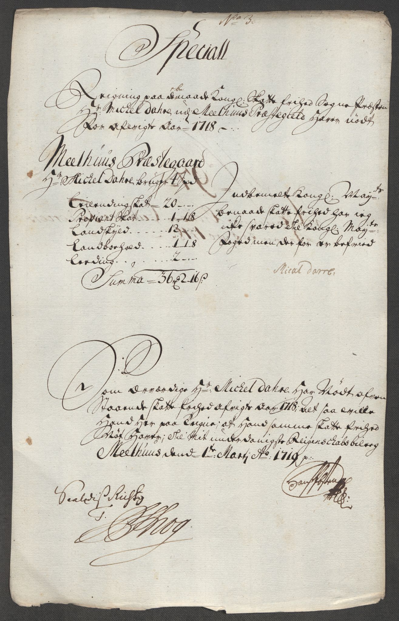 Rentekammeret inntil 1814, Reviderte regnskaper, Fogderegnskap, RA/EA-4092/R60/L3972: Fogderegnskap Orkdal og Gauldal, 1718, s. 257