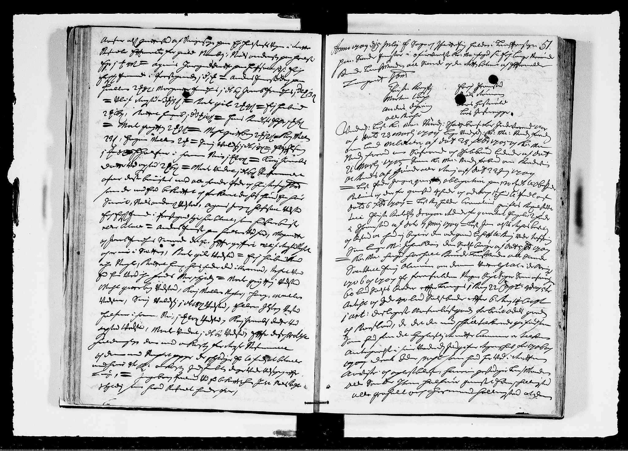 Hedemarken sorenskriveri, SAH/TING-034/G/Gb/L0035: Tingbok, 1709, s. 50b-51a