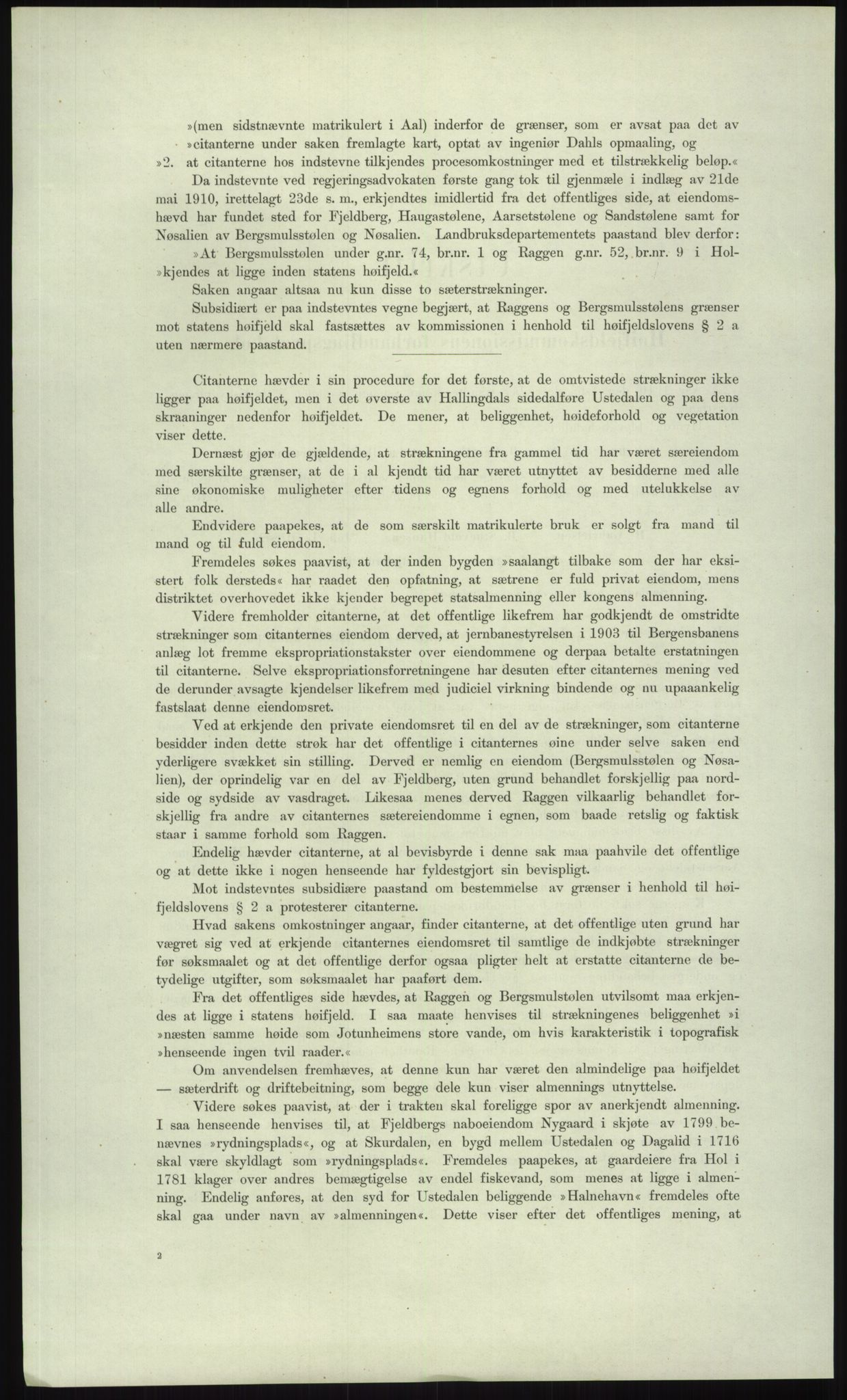 Høyfjellskommisjonen, AV/RA-S-1546/X/Xa/L0001: Nr. 1-33, 1909-1953, s. 880