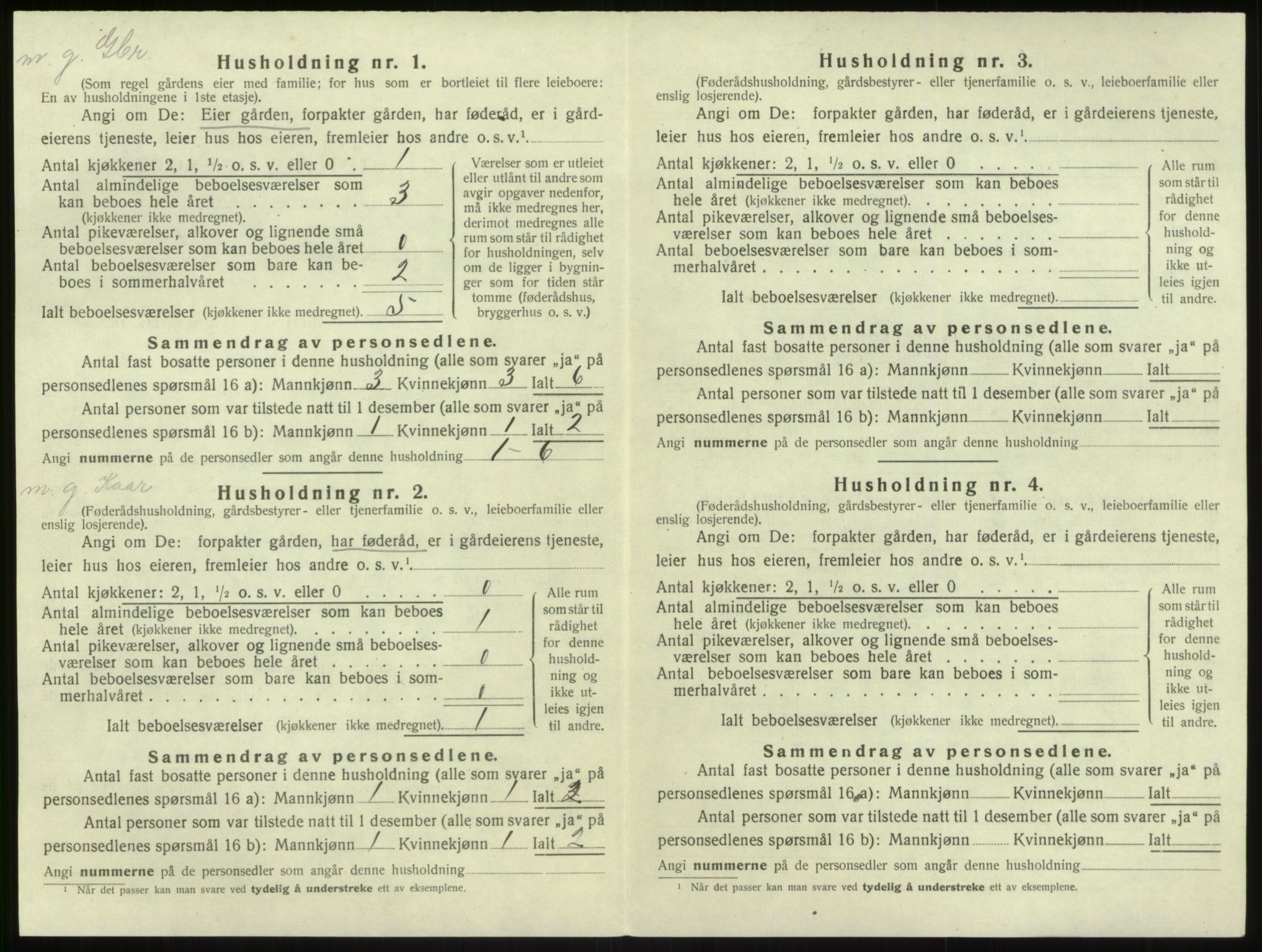 SAB, Folketelling 1920 for 1414 Brekke herred, 1920, s. 154