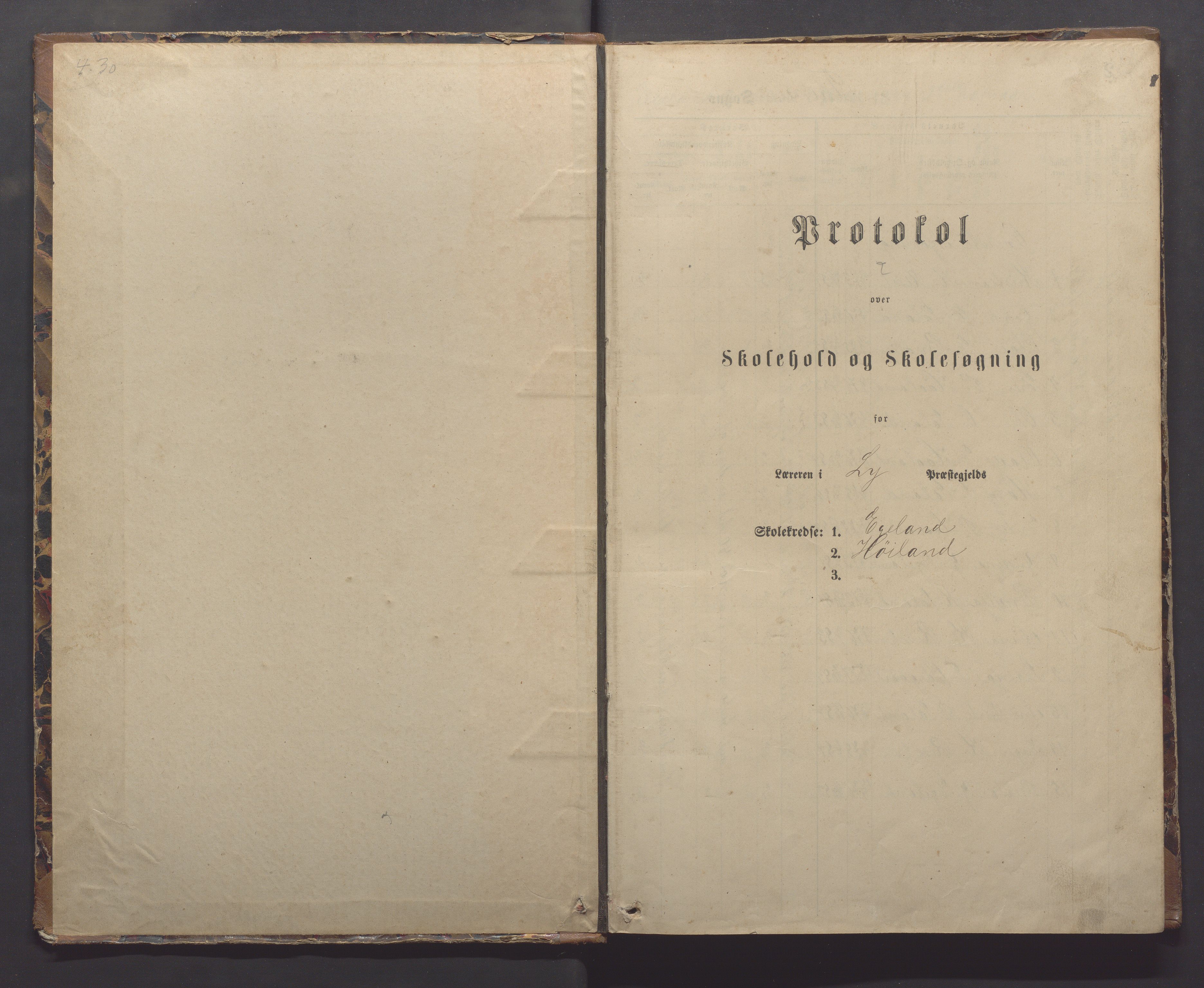 Time kommune - Eikeland skole, IKAR/K-100799/H/L0002: Skoleprotokoll, 1888-1902