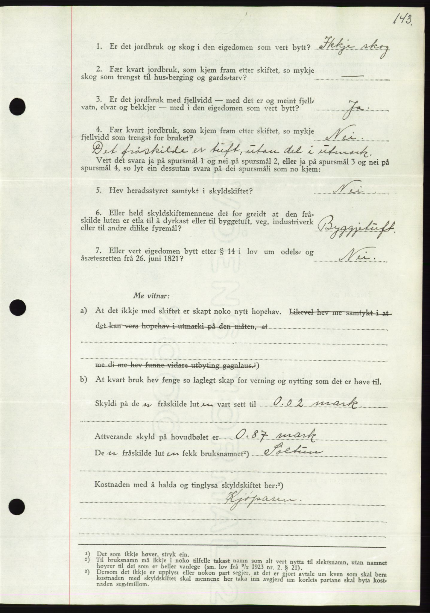 Søre Sunnmøre sorenskriveri, AV/SAT-A-4122/1/2/2C/L0066: Pantebok nr. 60, 1938-1938, Dagboknr: 1271/1938