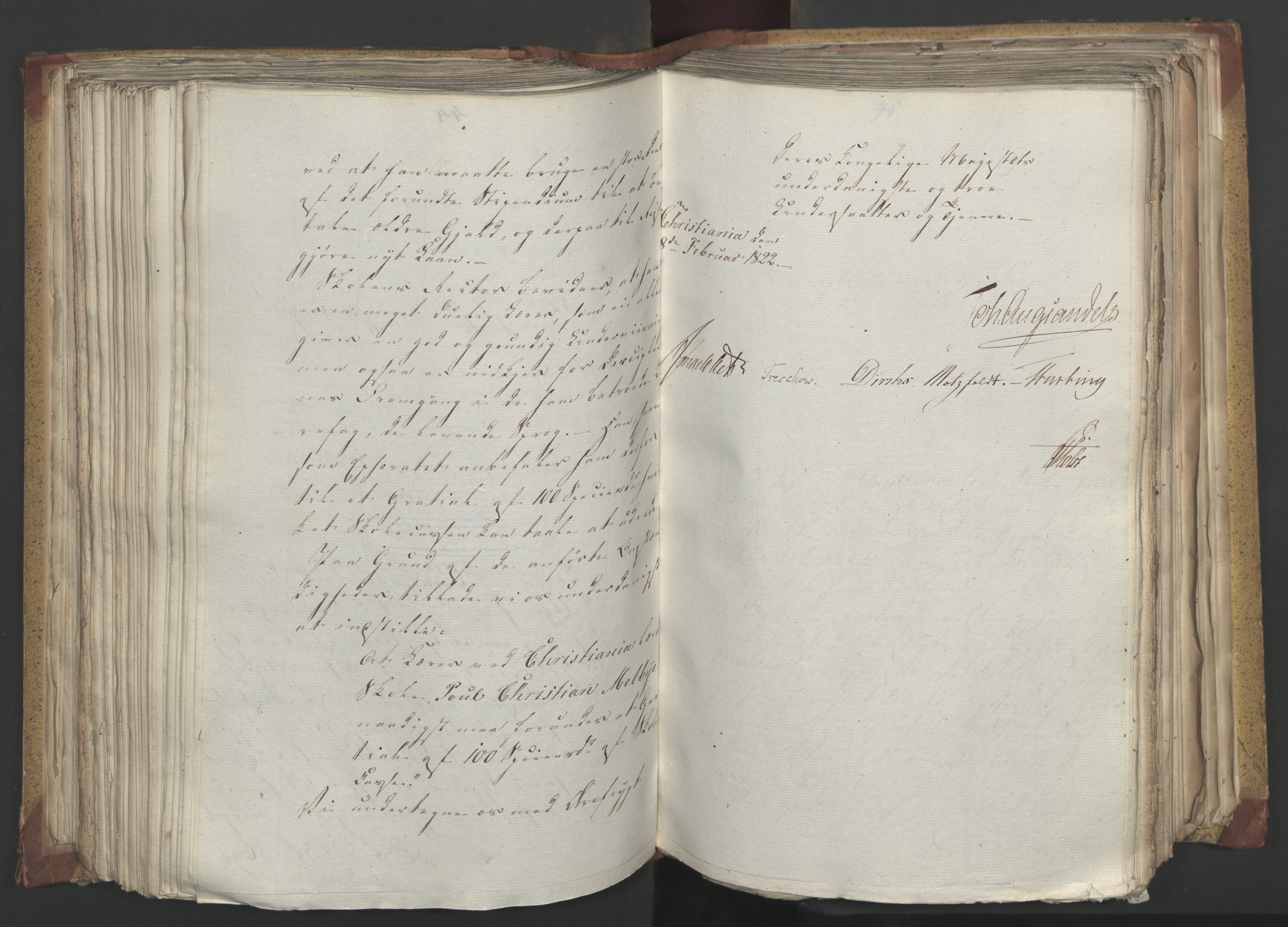 Statsrådsavdelingen i Stockholm, AV/RA-S-1003/D/Da/L0029: Regjeringsinnstillinger nr. 5587-5799, 1822, s. 240