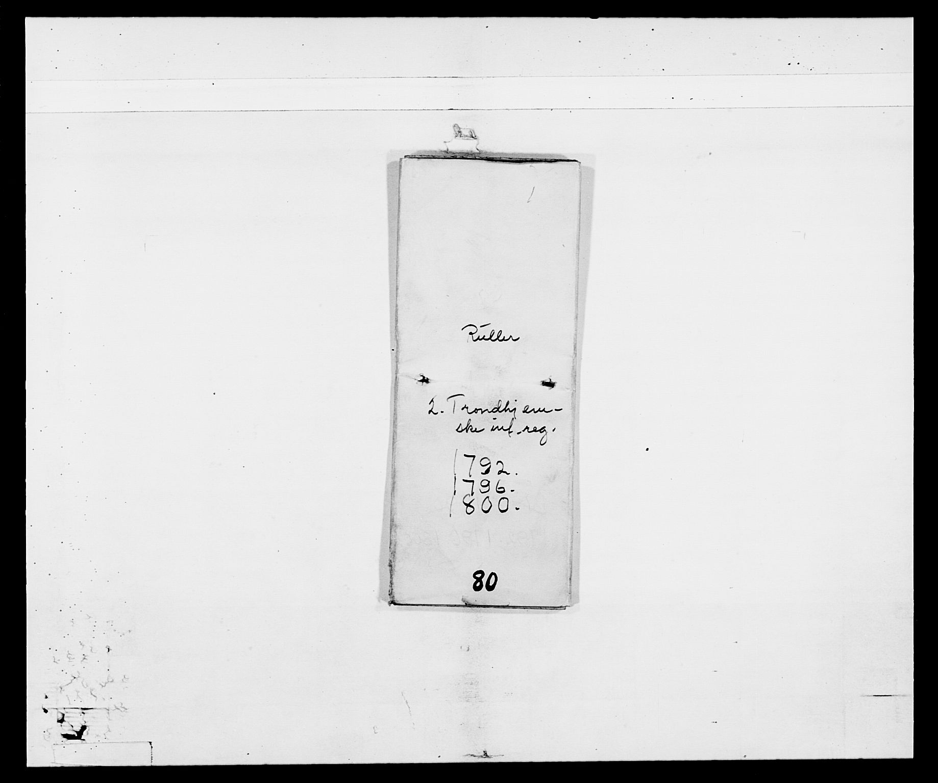 Generalitets- og kommissariatskollegiet, Det kongelige norske kommissariatskollegium, RA/EA-5420/E/Eh/L0080: 2. Trondheimske nasjonale infanteriregiment, 1792-1800, s. 6