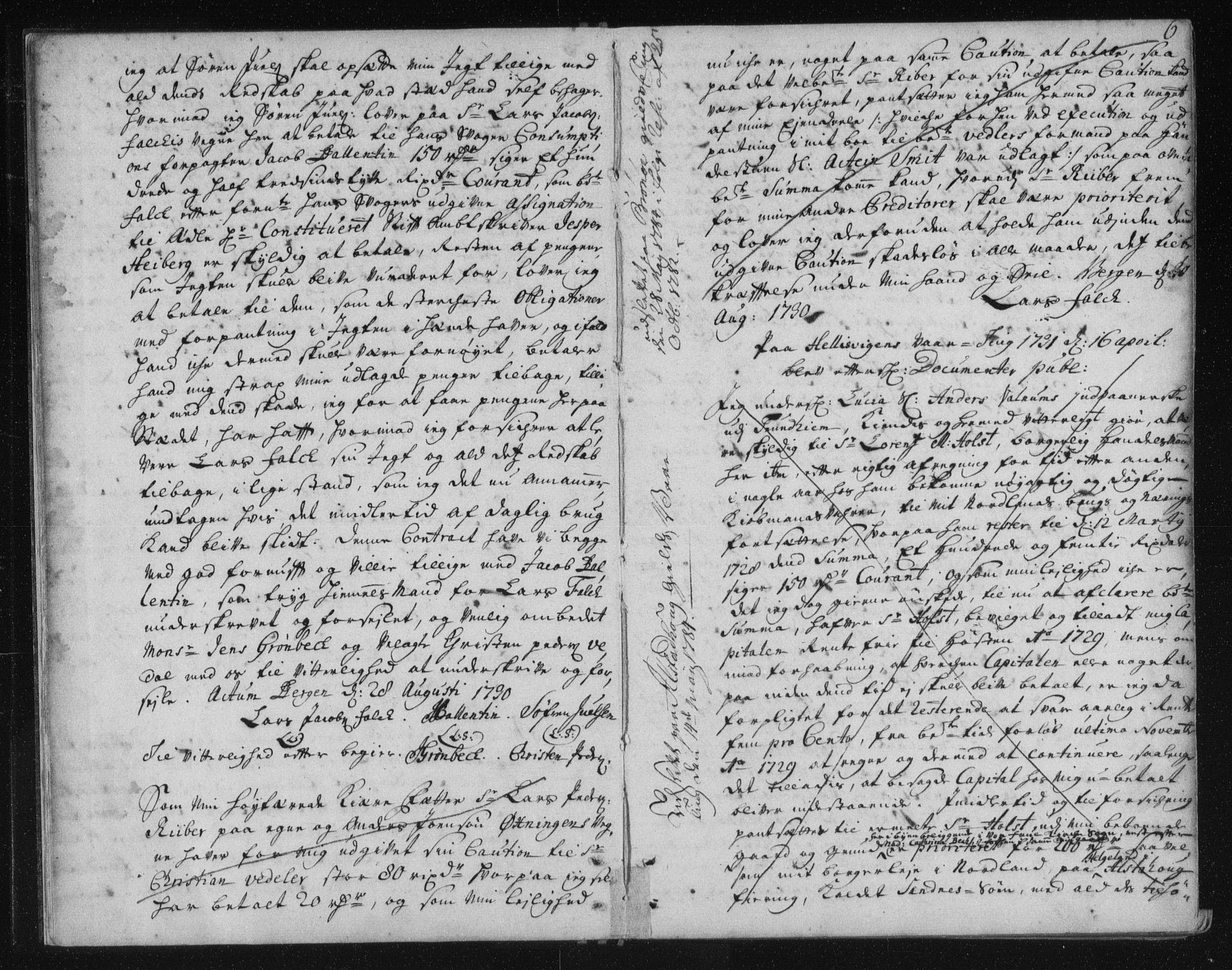 Helgeland sorenskriveri, SAT/A-0004/2/2C/L0002: Pantebok nr. 1b, 1729-1751, s. 6