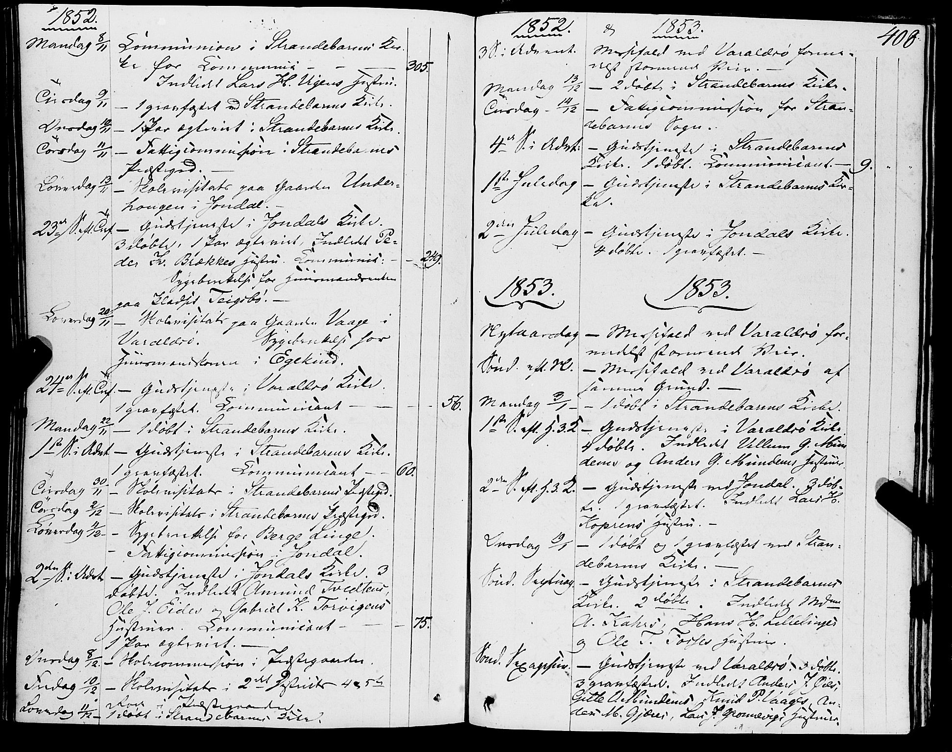 Strandebarm sokneprestembete, AV/SAB-A-78401/H/Haa: Ministerialbok nr. A 7, 1844-1872, s. 408