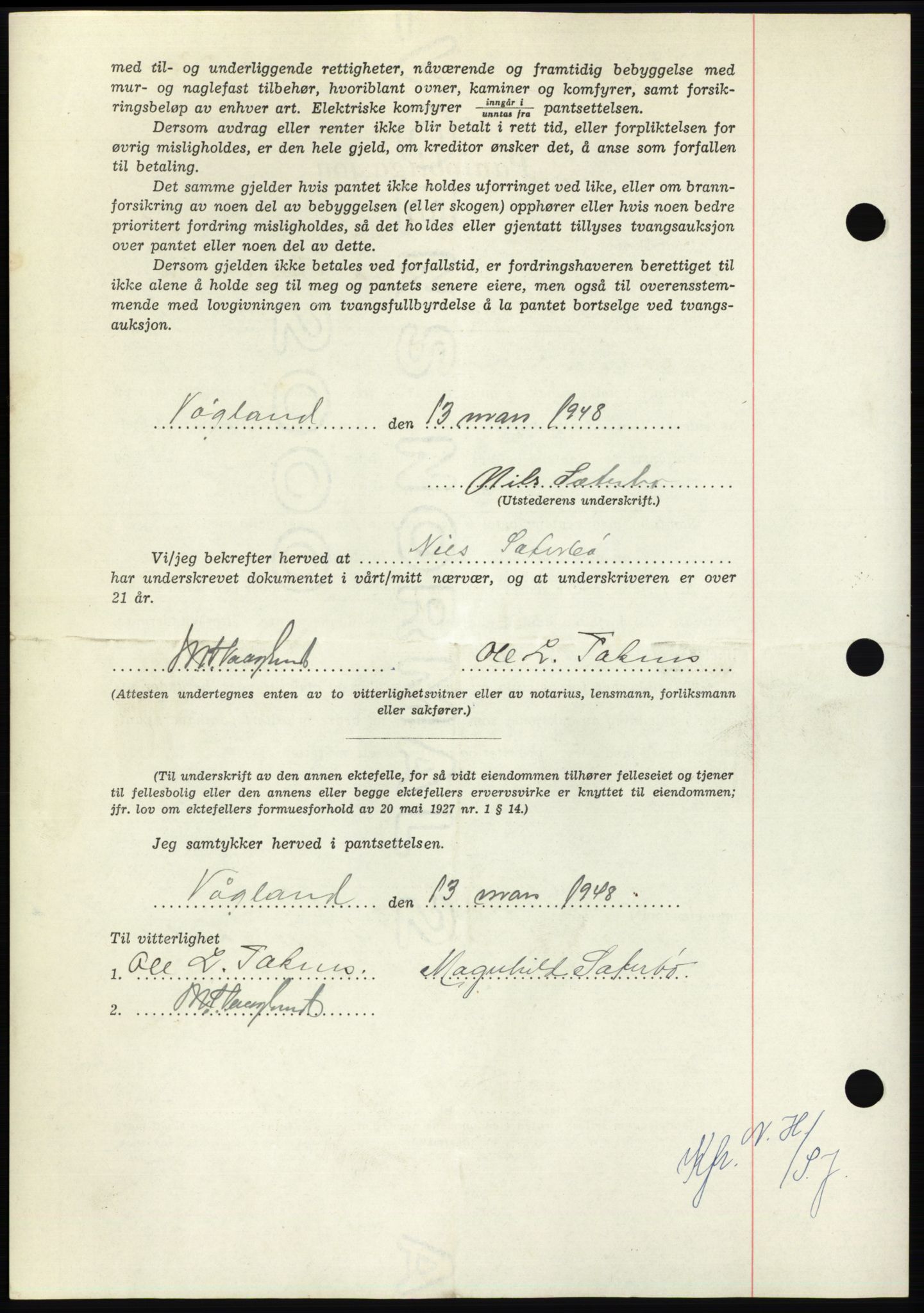 Nordmøre sorenskriveri, AV/SAT-A-4132/1/2/2Ca: Pantebok nr. B98, 1948-1948, Dagboknr: 628/1948