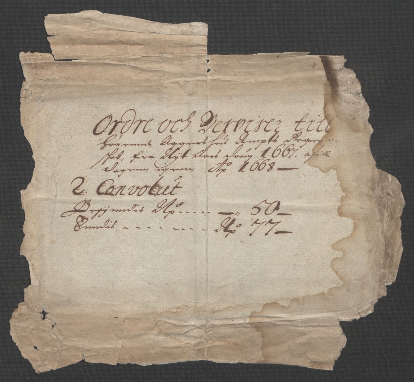 Rentekammeret inntil 1814, Reviderte regnskaper, Stiftamtstueregnskaper, Landkommissariatet på Akershus og Akershus stiftamt, AV/RA-EA-5869/R/Rb/L0044: Akershus stiftamt, 1667