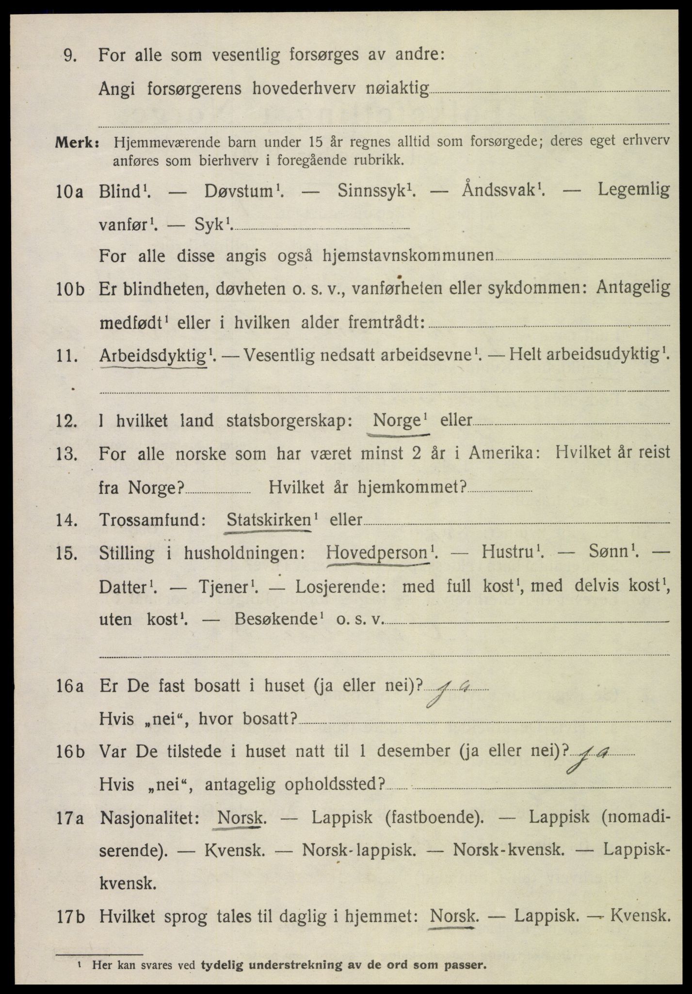 SAT, Folketelling 1920 for 1718 Leksvik herred, 1920, s. 7047