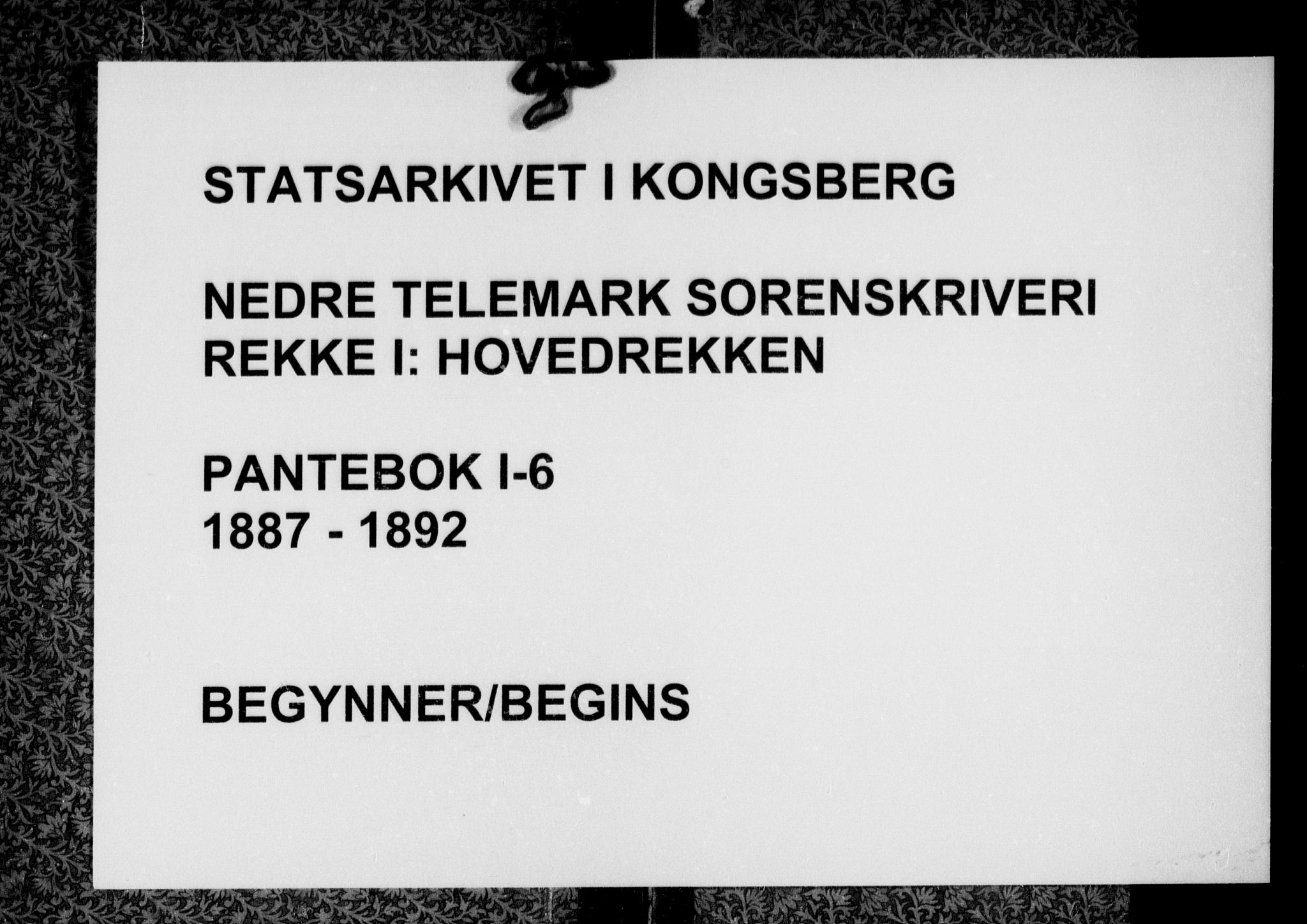 Nedre Telemark sorenskriveri, SAKO/A-135/G/Ga/Gaa/L0006: Pantebok nr. I 6, 1887-1892