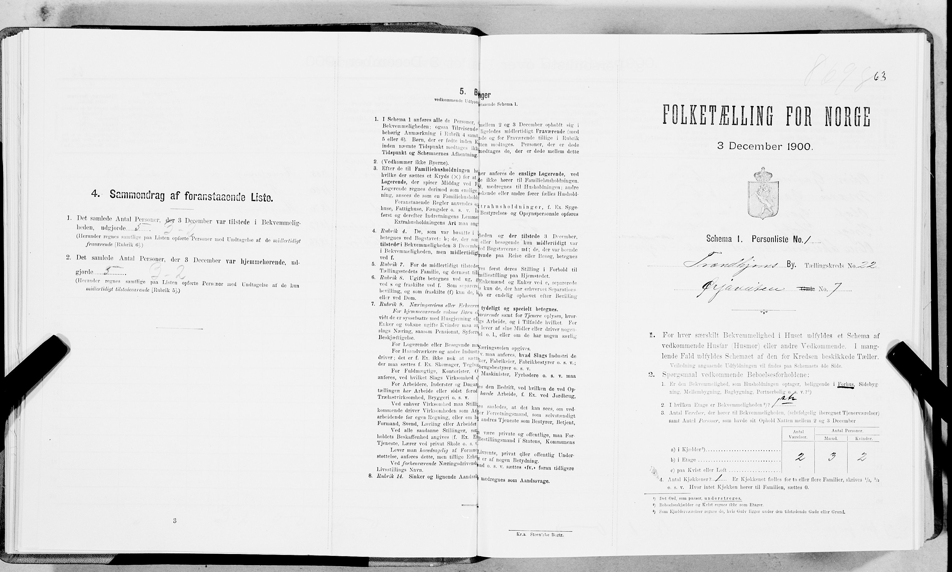 SAT, Folketelling 1900 for 1601 Trondheim kjøpstad, 1900, s. 3551