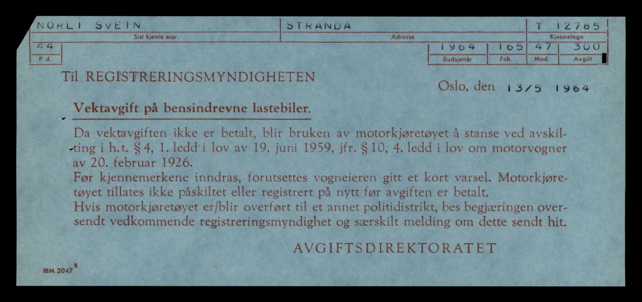 Møre og Romsdal vegkontor - Ålesund trafikkstasjon, AV/SAT-A-4099/F/Fe/L0035: Registreringskort for kjøretøy T 12653 - T 12829, 1927-1998, s. 2268