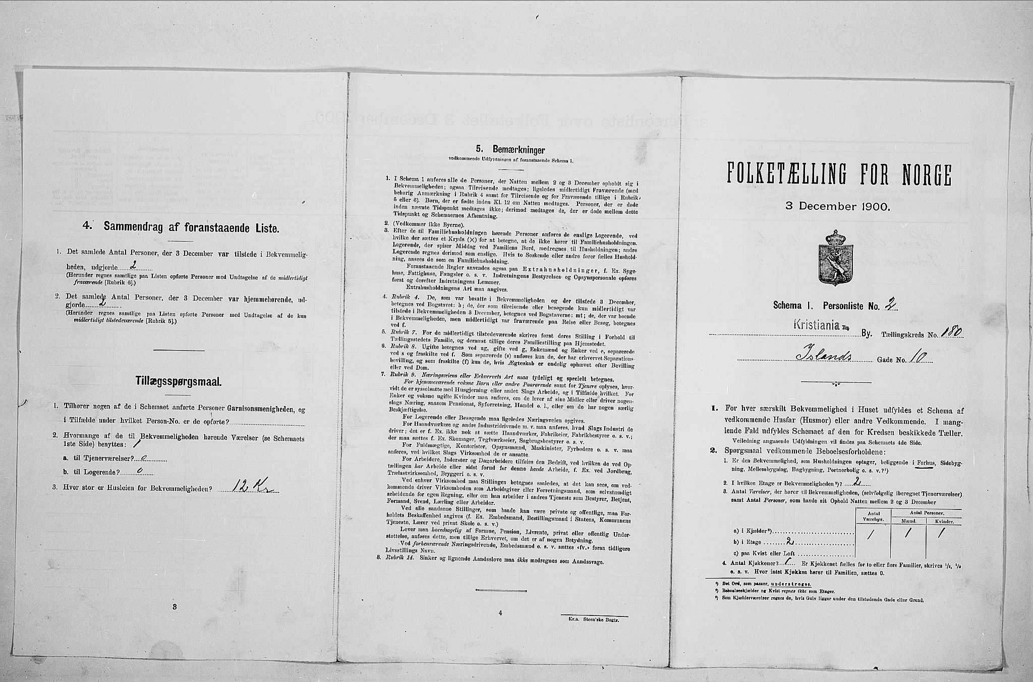 SAO, Folketelling 1900 for 0301 Kristiania kjøpstad, 1900, s. 42224