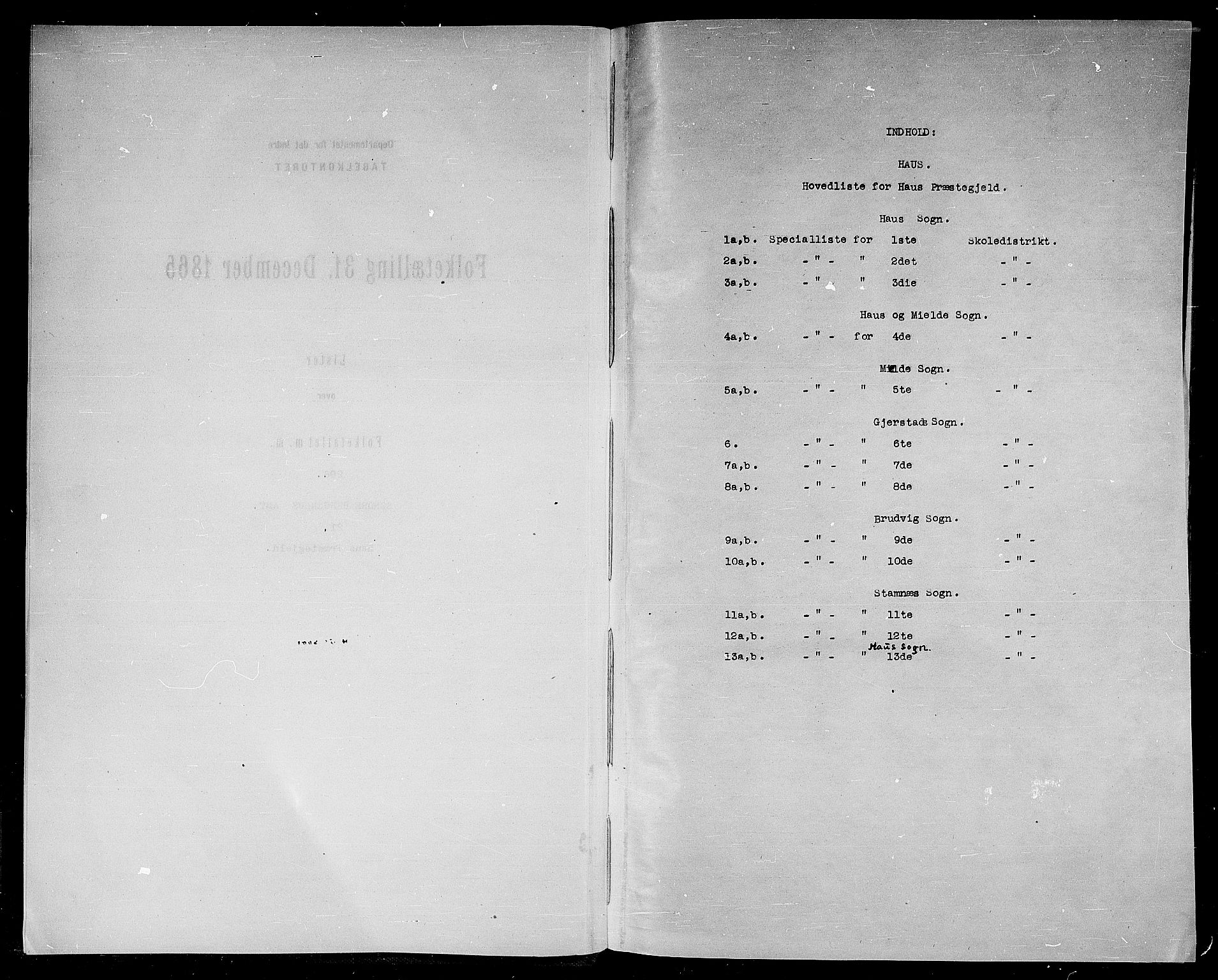 RA, Folketelling 1865 for 1250P Haus prestegjeld, 1865, s. 4