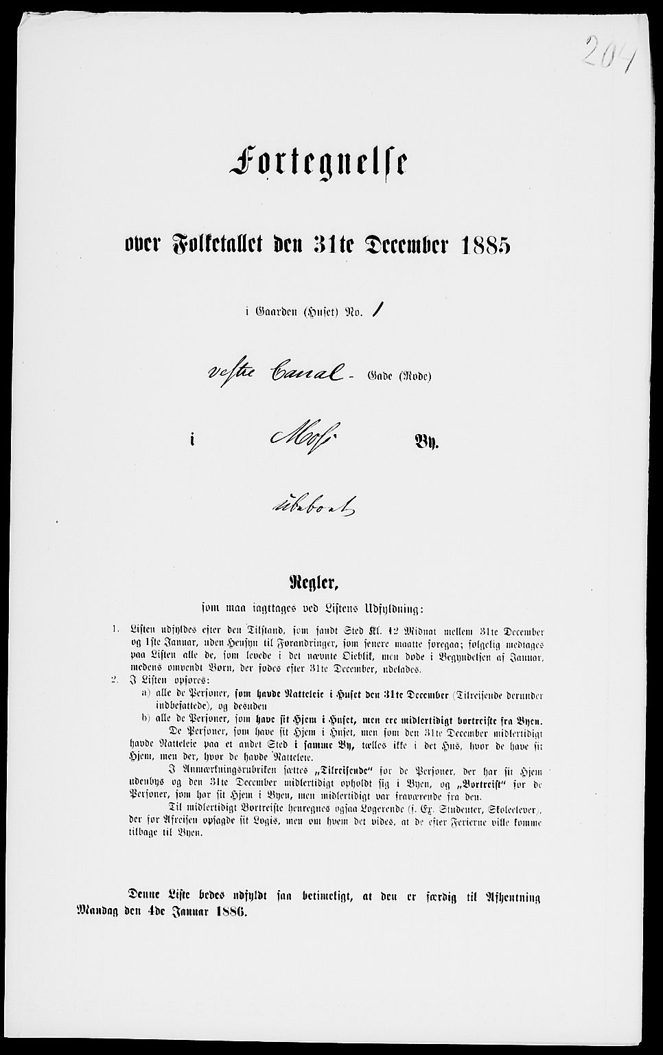 RA, Folketelling 1885 for 0104 Moss kjøpstad, 1885, s. 441