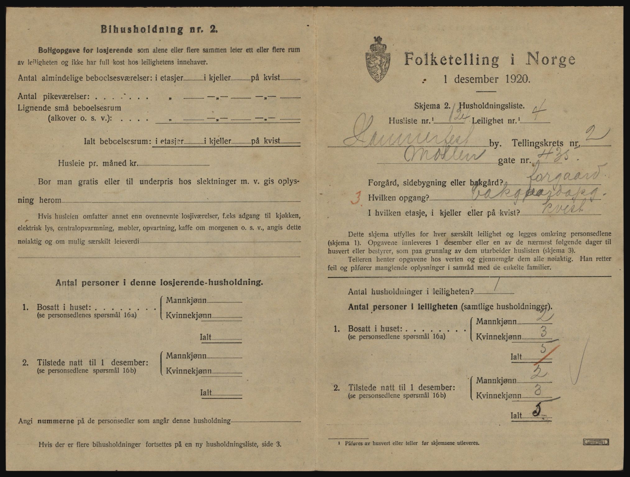 SATØ, Folketelling 1920 for 2001 Hammerfest kjøpstad, 1920, s. 2280