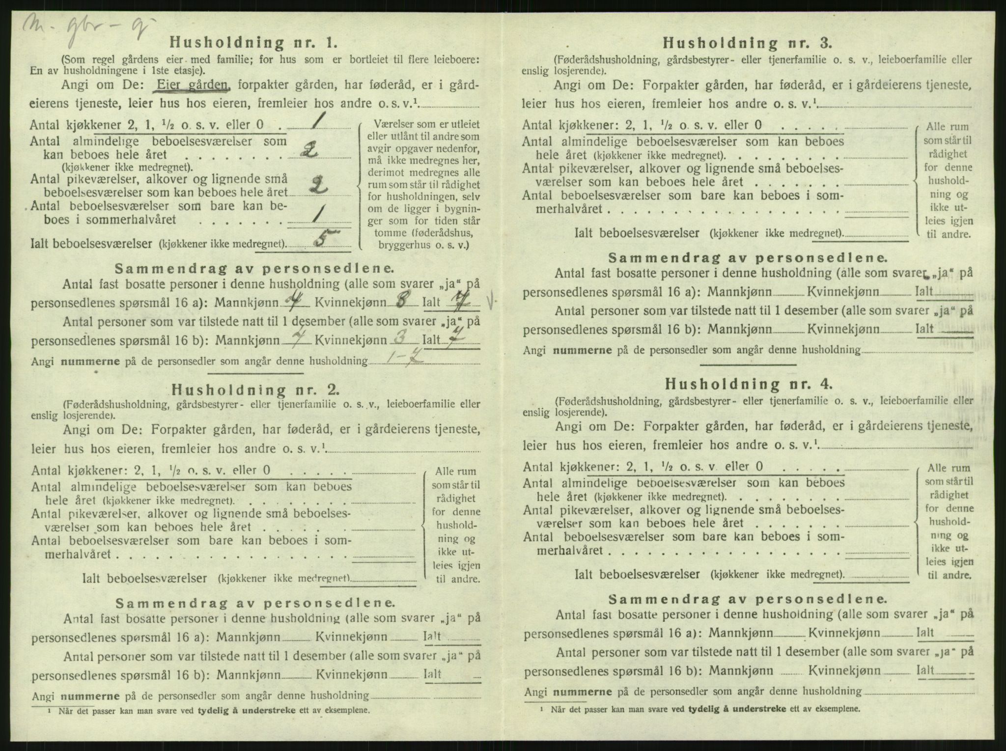 SAT, Folketelling 1920 for 1833 Mo herred, 1920, s. 1809