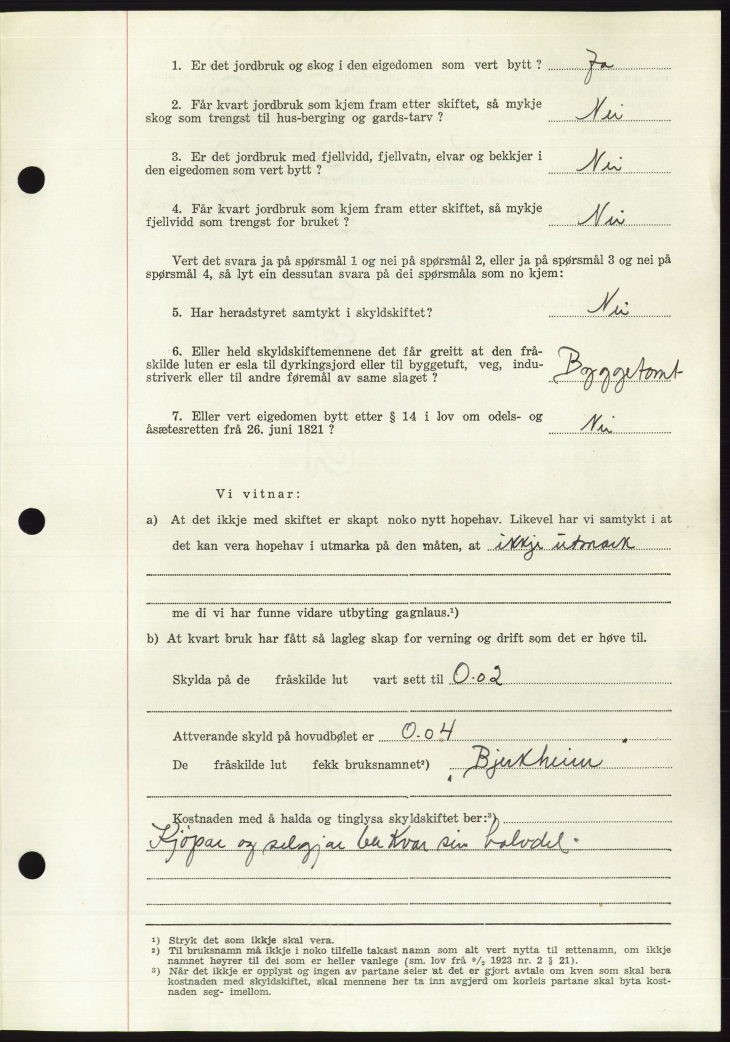 Søre Sunnmøre sorenskriveri, AV/SAT-A-4122/1/2/2C/L0092: Pantebok nr. 18A, 1952-1952, Dagboknr: 1566/1952