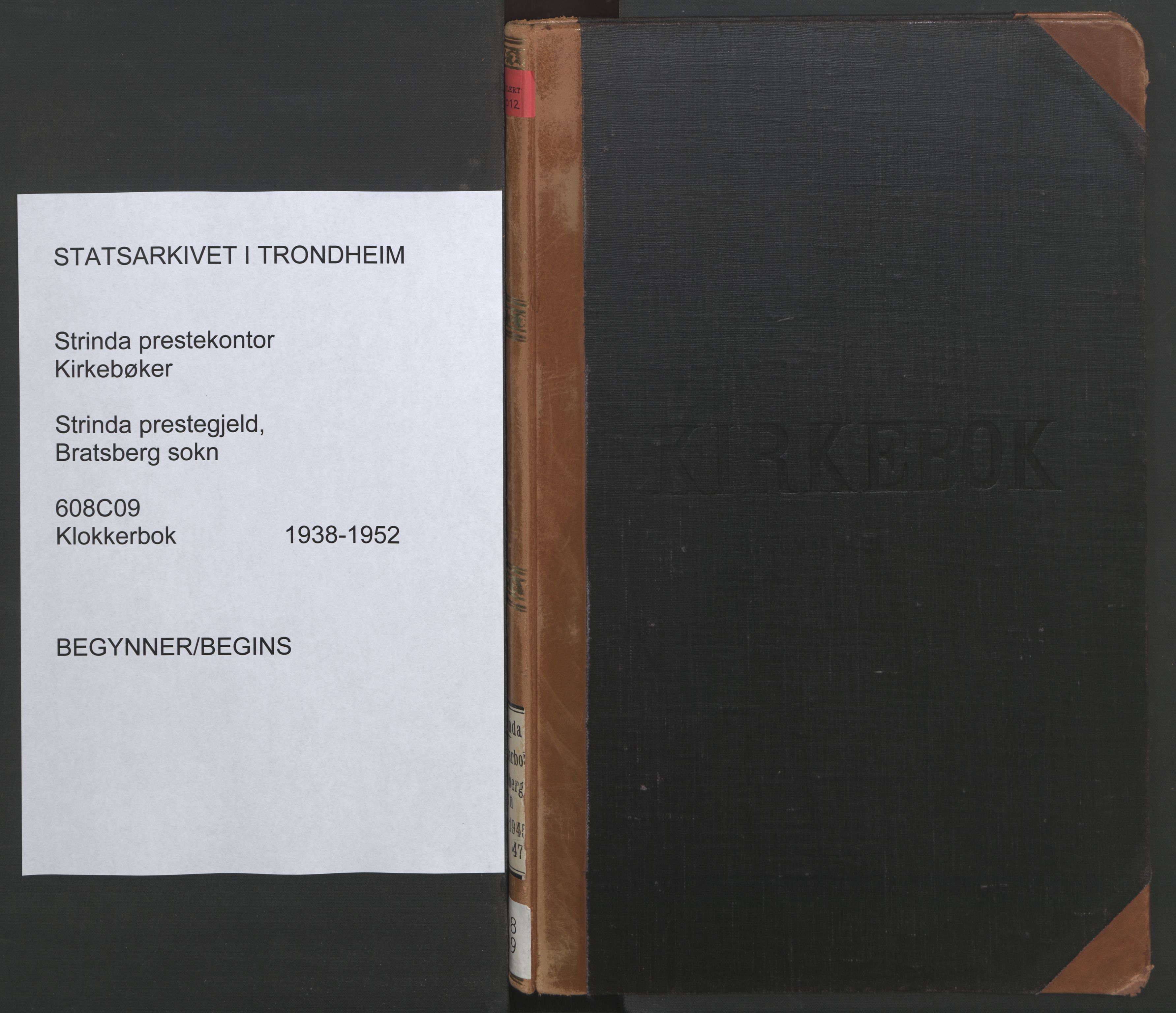 Ministerialprotokoller, klokkerbøker og fødselsregistre - Sør-Trøndelag, SAT/A-1456/608/L0343: Klokkerbok nr. 608C09, 1938-1952
