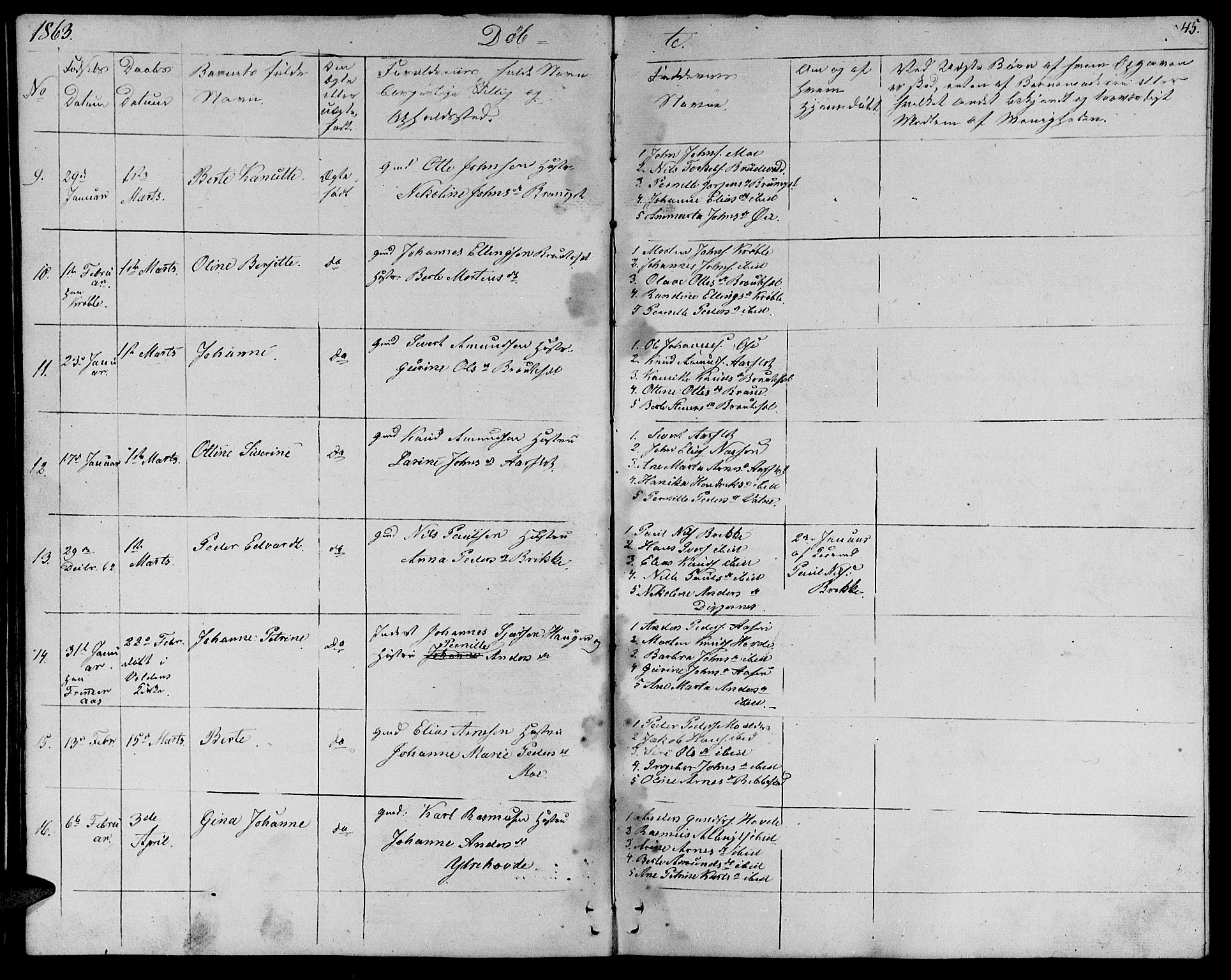 Ministerialprotokoller, klokkerbøker og fødselsregistre - Møre og Romsdal, AV/SAT-A-1454/513/L0187: Klokkerbok nr. 513C01, 1856-1864, s. 45