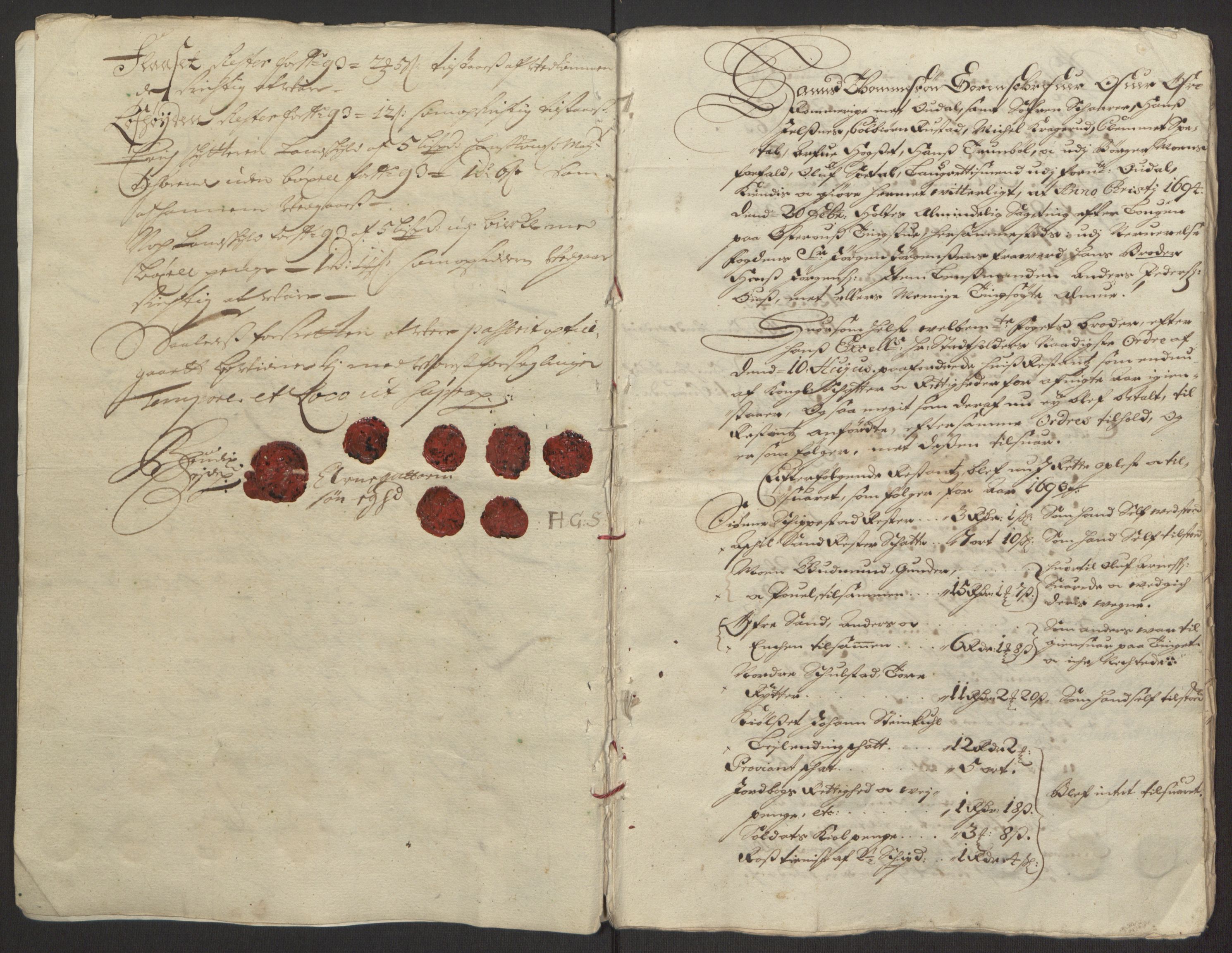 Rentekammeret inntil 1814, Reviderte regnskaper, Fogderegnskap, AV/RA-EA-4092/R13/L0833: Fogderegnskap Solør, Odal og Østerdal, 1695, s. 47