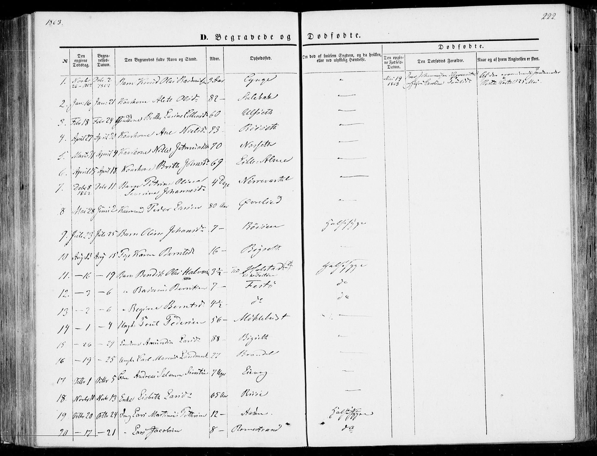 Ministerialprotokoller, klokkerbøker og fødselsregistre - Møre og Romsdal, AV/SAT-A-1454/510/L0121: Ministerialbok nr. 510A01, 1848-1877, s. 222