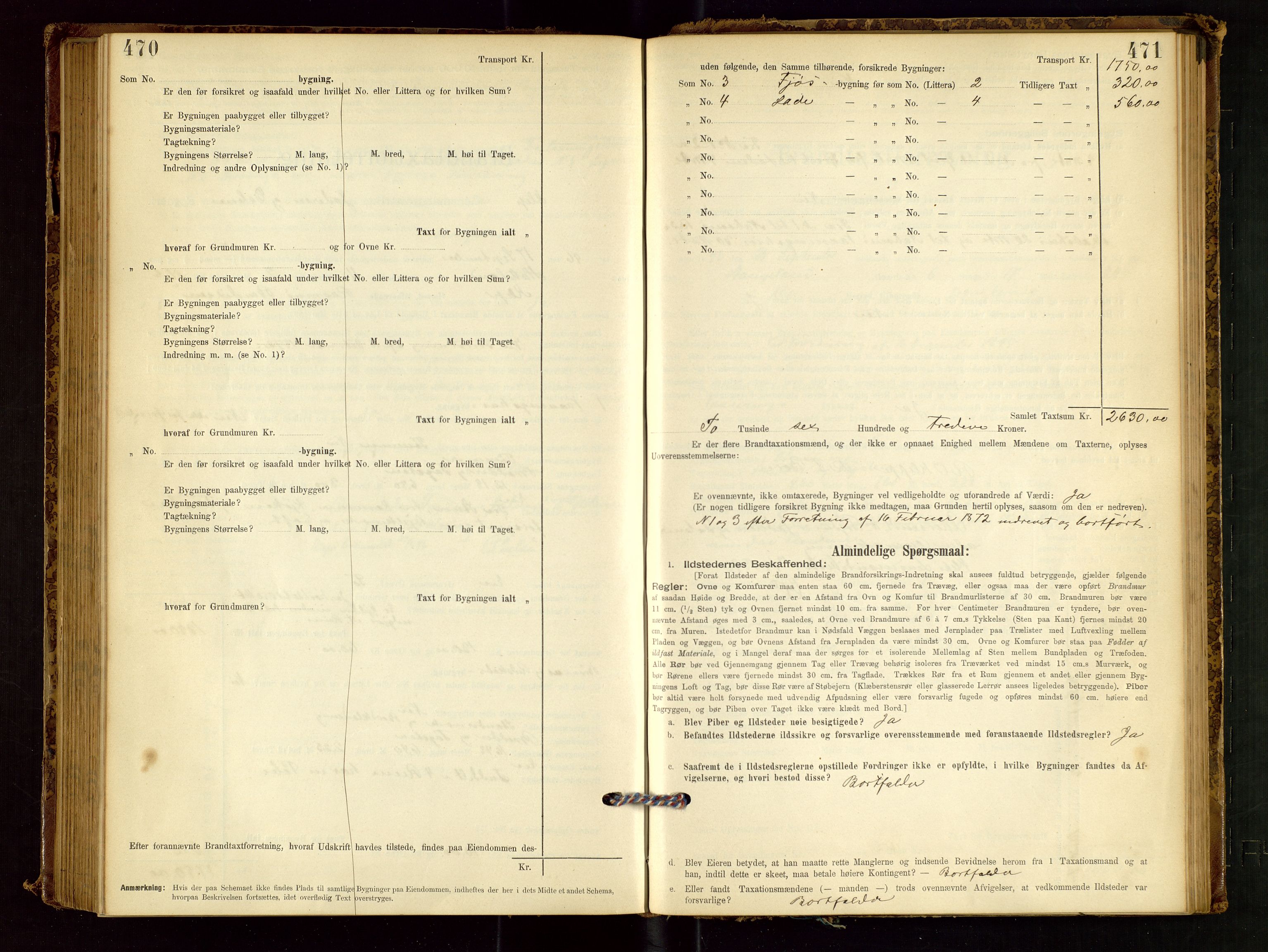 Klepp lensmannskontor, SAST/A-100163/Goc/L0001: "Brandtaxationsprotokol" m/register, 1895-1898, s. 470-471