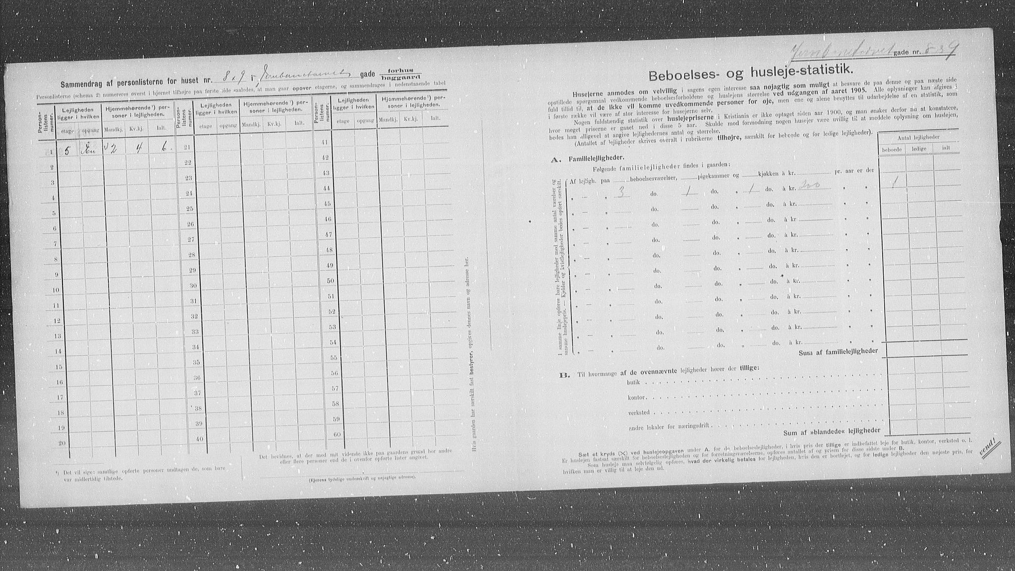 OBA, Kommunal folketelling 31.12.1905 for Kristiania kjøpstad, 1905, s. 24612