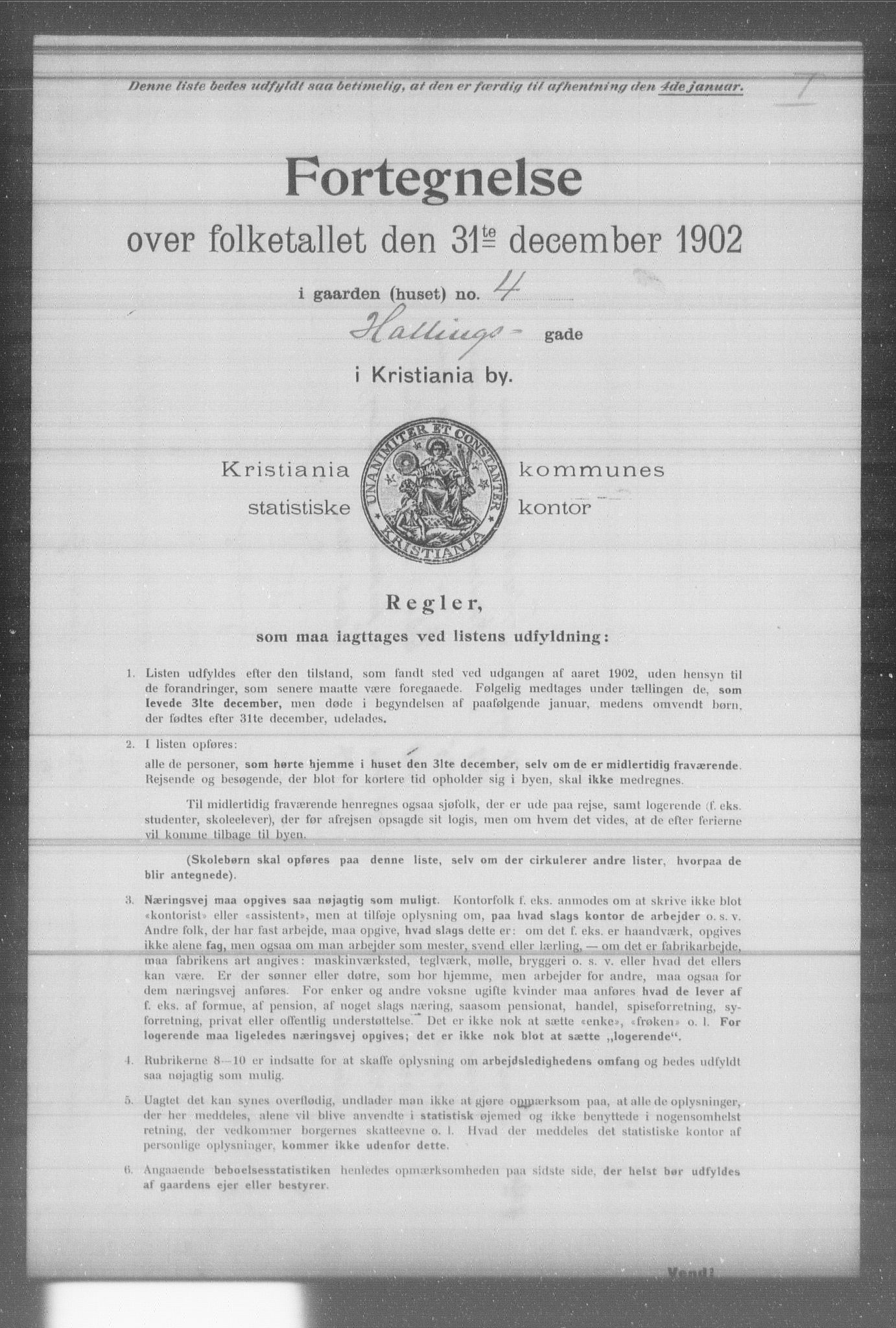 OBA, Kommunal folketelling 31.12.1902 for Kristiania kjøpstad, 1902, s. 6527