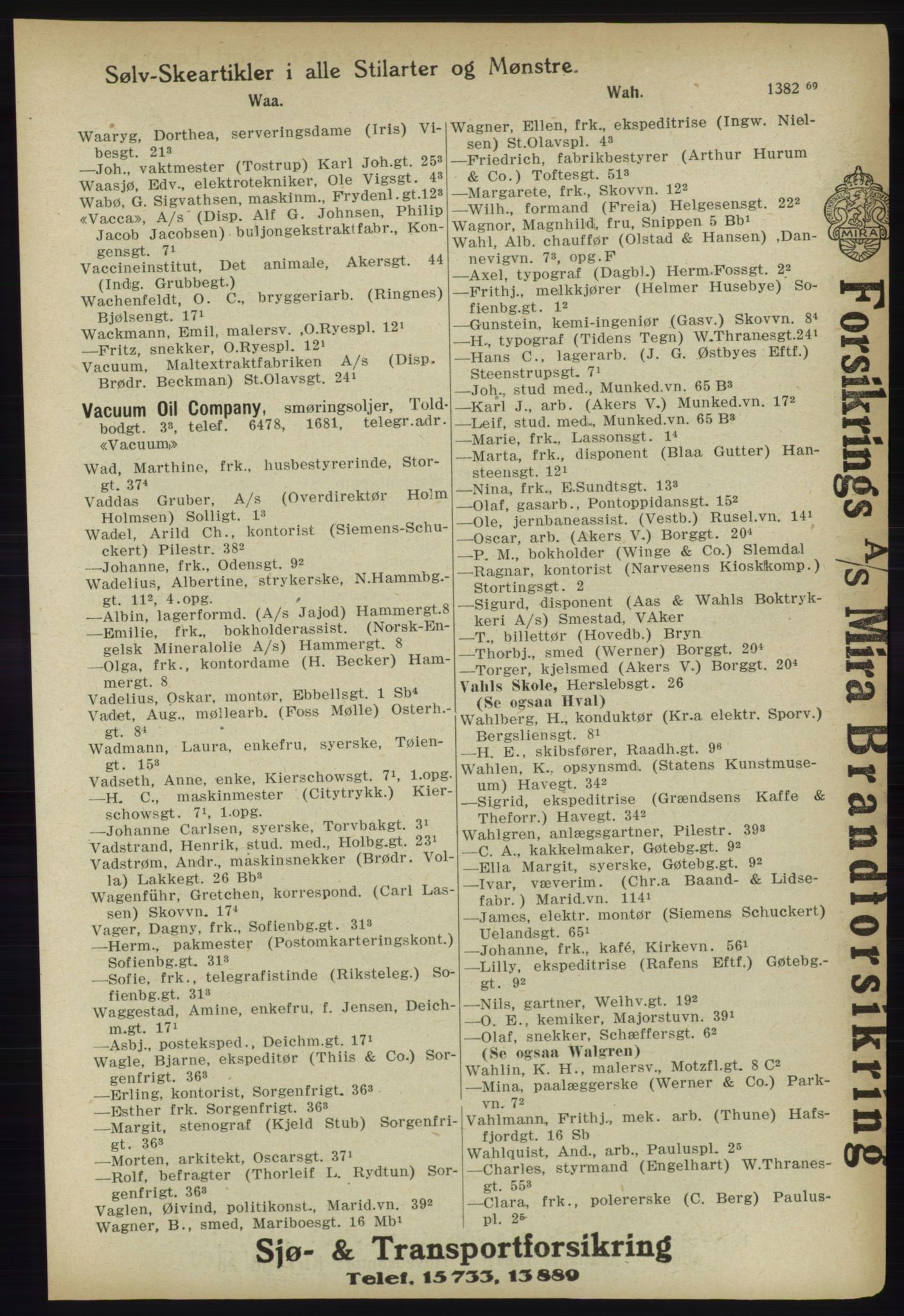 Kristiania/Oslo adressebok, PUBL/-, 1918, s. 1476