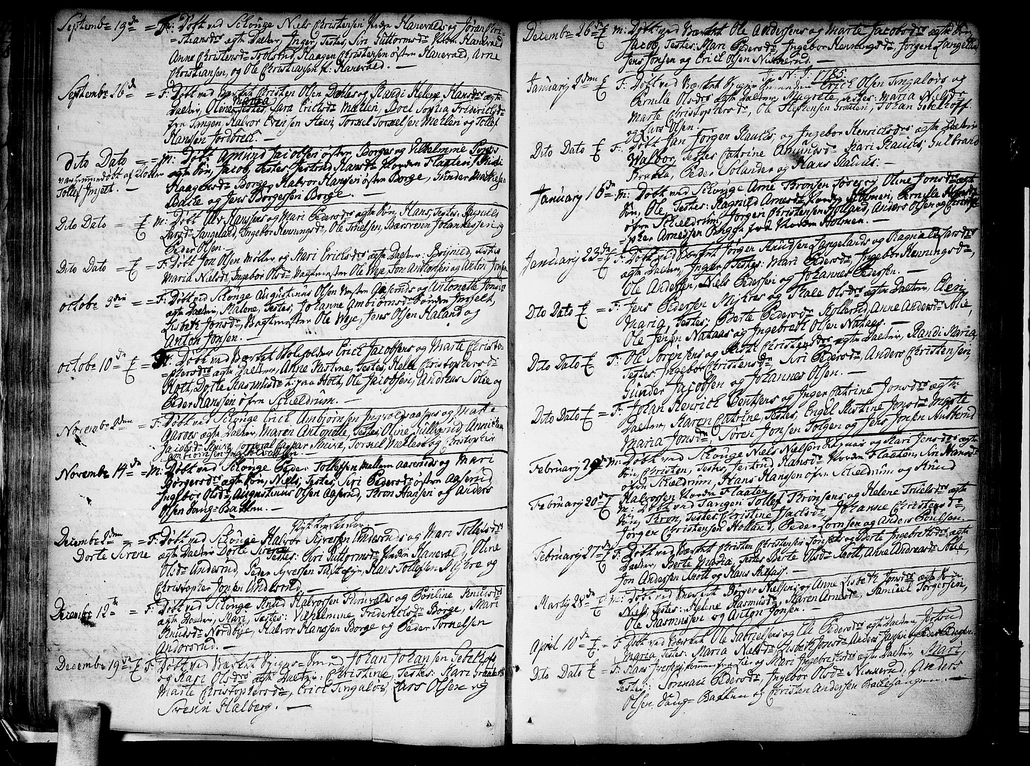Skoger kirkebøker, SAKO/A-59/F/Fa/L0001: Ministerialbok nr. I 1, 1746-1814, s. 54