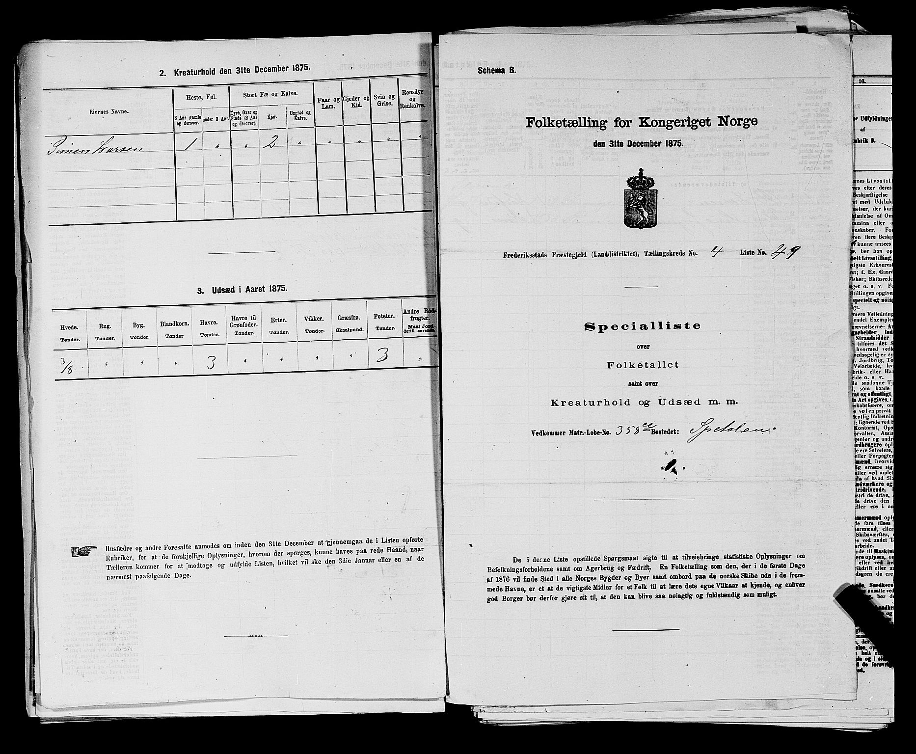 RA, Folketelling 1875 for 0132L Fredrikstad prestegjeld, Glemmen sokn, 1875, s. 898