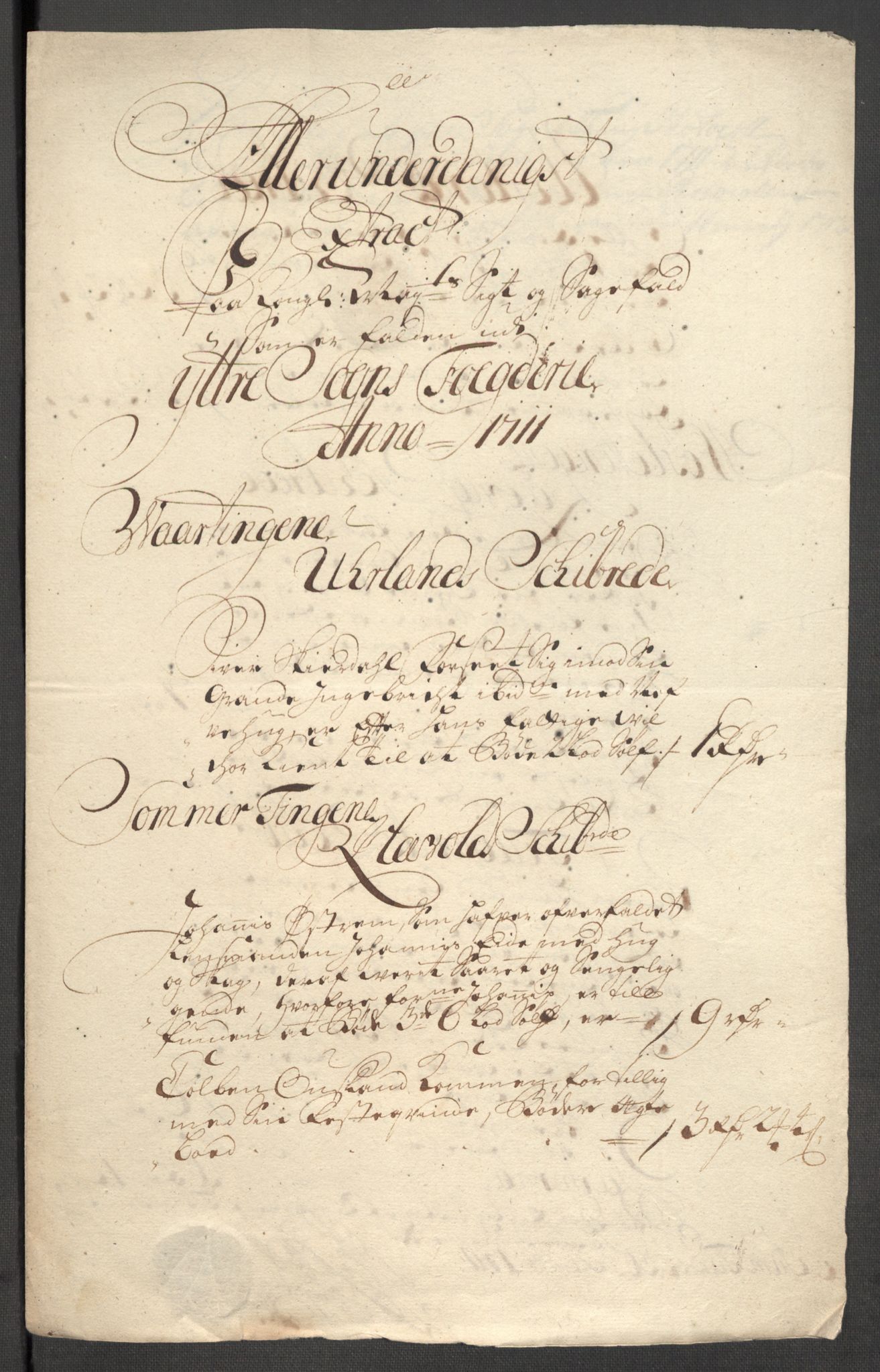 Rentekammeret inntil 1814, Reviderte regnskaper, Fogderegnskap, RA/EA-4092/R52/L3317: Fogderegnskap Sogn, 1711, s. 150