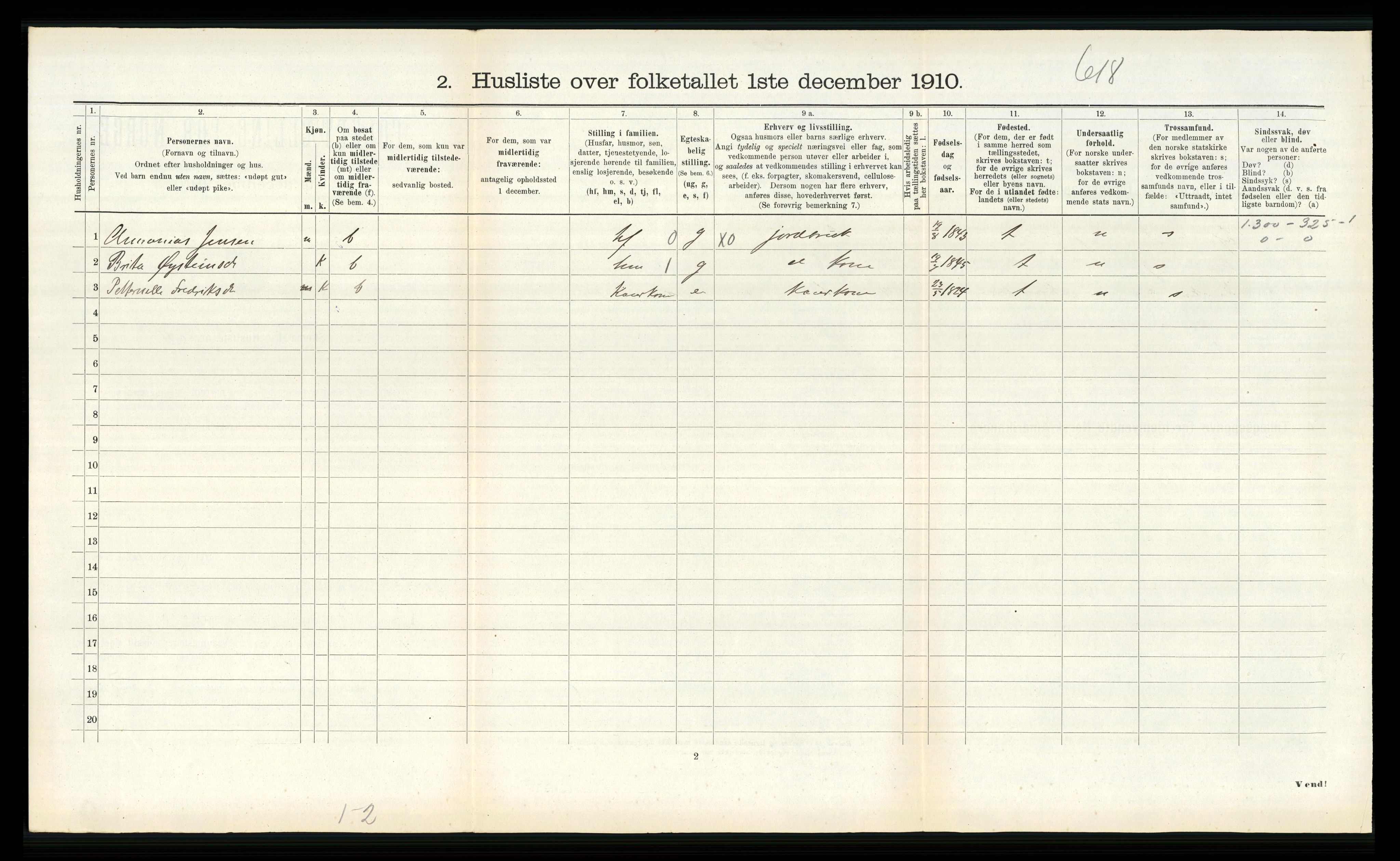 RA, Folketelling 1910 for 1429 Ytre Holmedal herred, 1910, s. 259