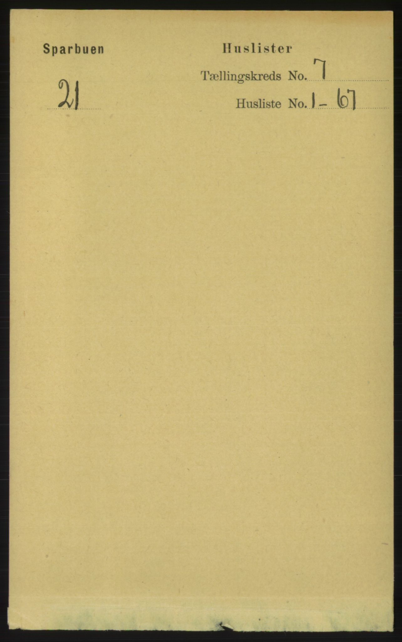 RA, Folketelling 1891 for 1731 Sparbu herred, 1891, s. 2335