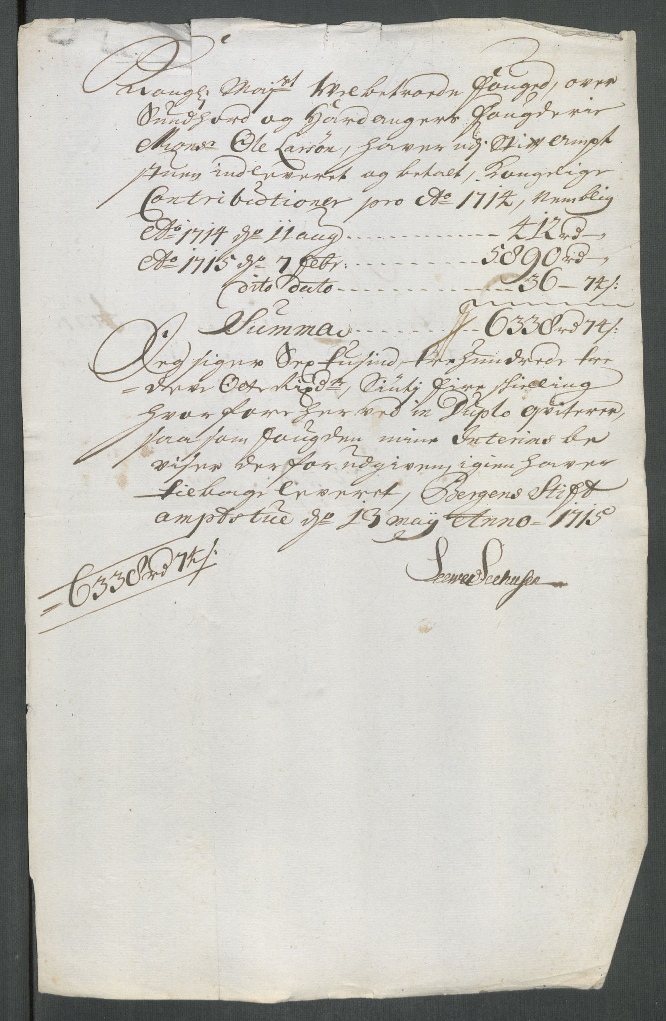 Rentekammeret inntil 1814, Reviderte regnskaper, Fogderegnskap, RA/EA-4092/R48/L2990: Fogderegnskap Sunnhordland og Hardanger, 1714, s. 383