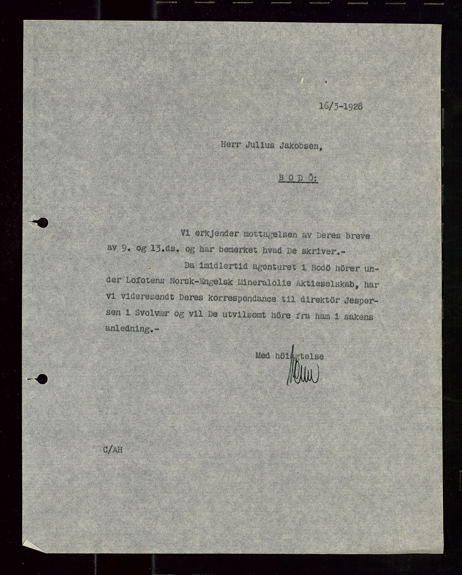 Pa 1521 - A/S Norske Shell, AV/SAST-A-101915/E/Ea/Eaa/L0023: Sjefskorrespondanse, 1928, s. 4