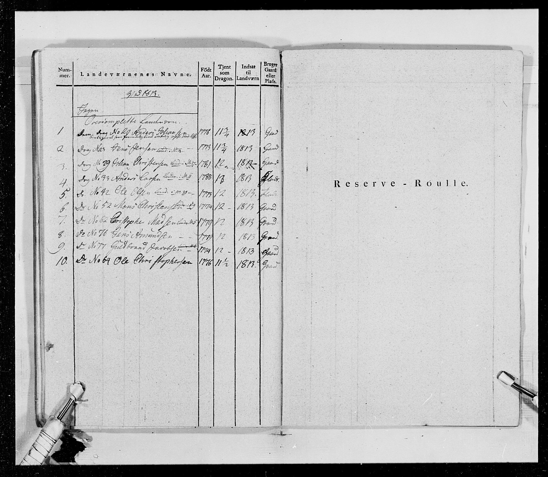 Generalitets- og kommissariatskollegiet, Det kongelige norske kommissariatskollegium, AV/RA-EA-5420/E/Eh/L0014: 3. Sønnafjelske dragonregiment, 1776-1813, s. 69