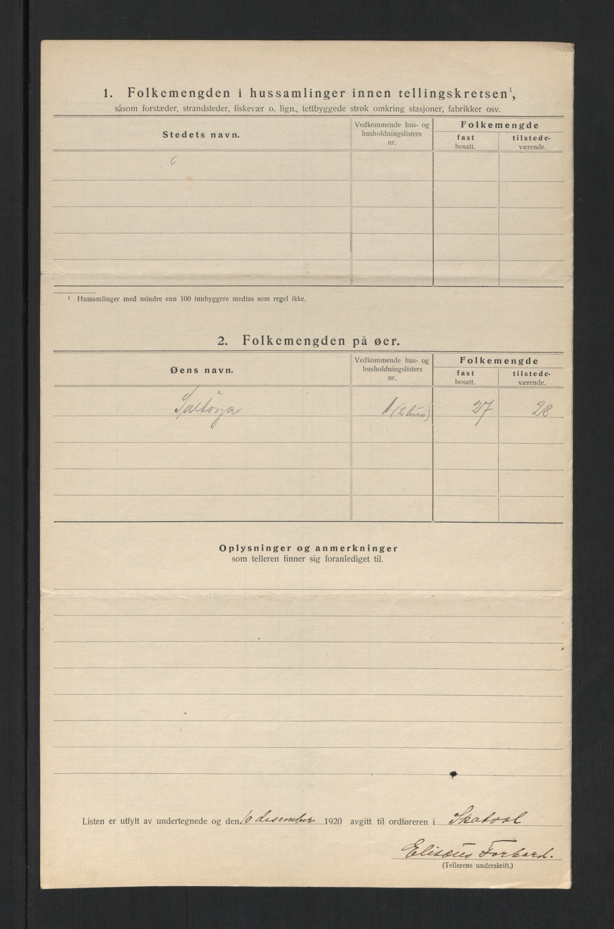 SAT, Folketelling 1920 for 1715 Skatval herred, 1920, s. 19