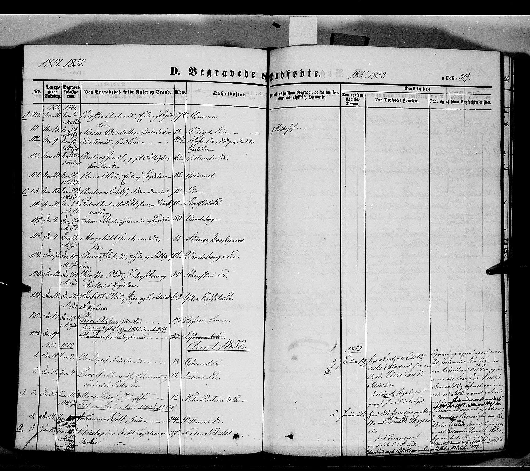 Stange prestekontor, AV/SAH-PREST-002/K/L0011: Ministerialbok nr. 11, 1846-1852, s. 319