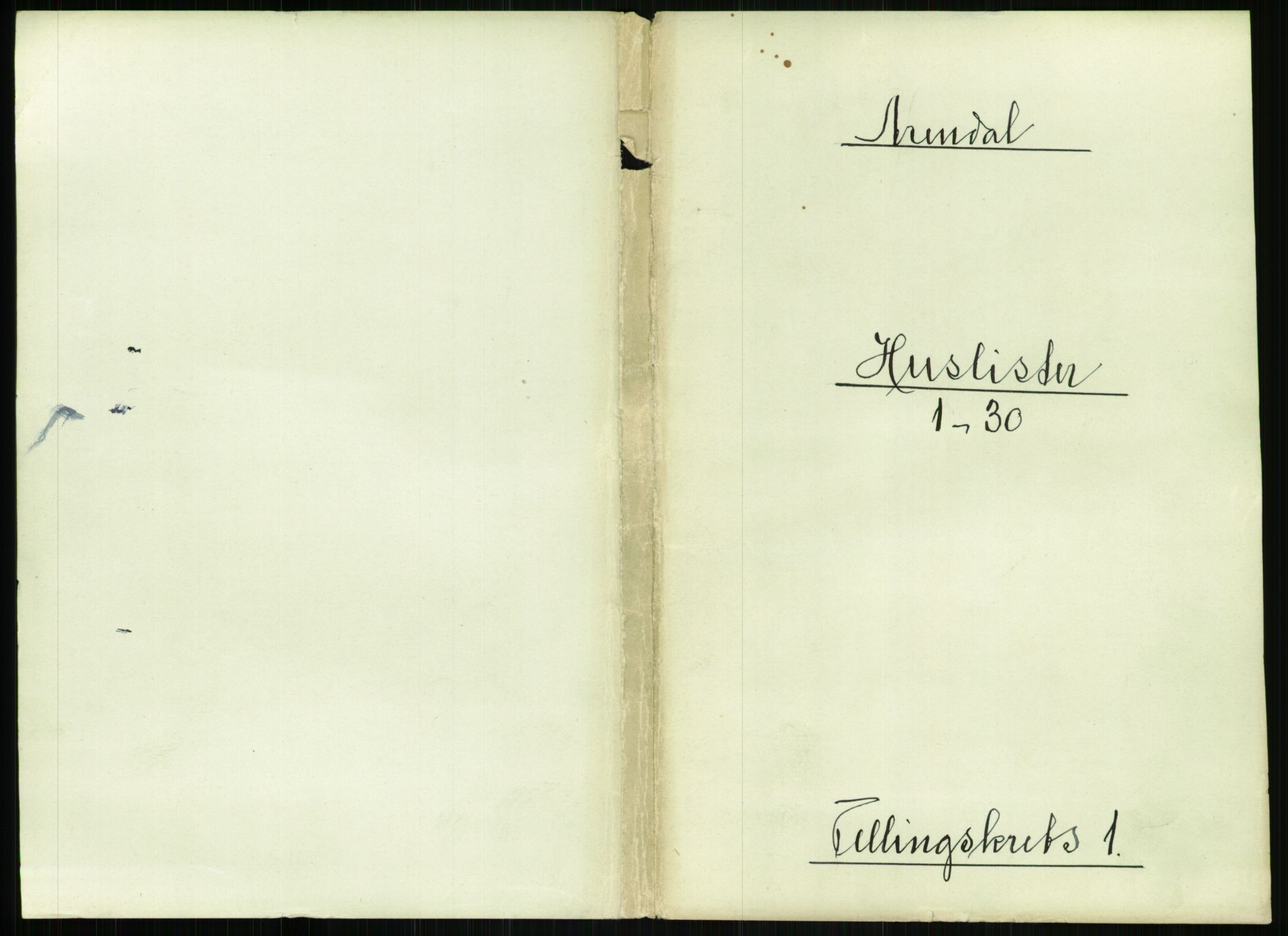 RA, Folketelling 1891 for 0903 Arendal kjøpstad, 1891, s. 34