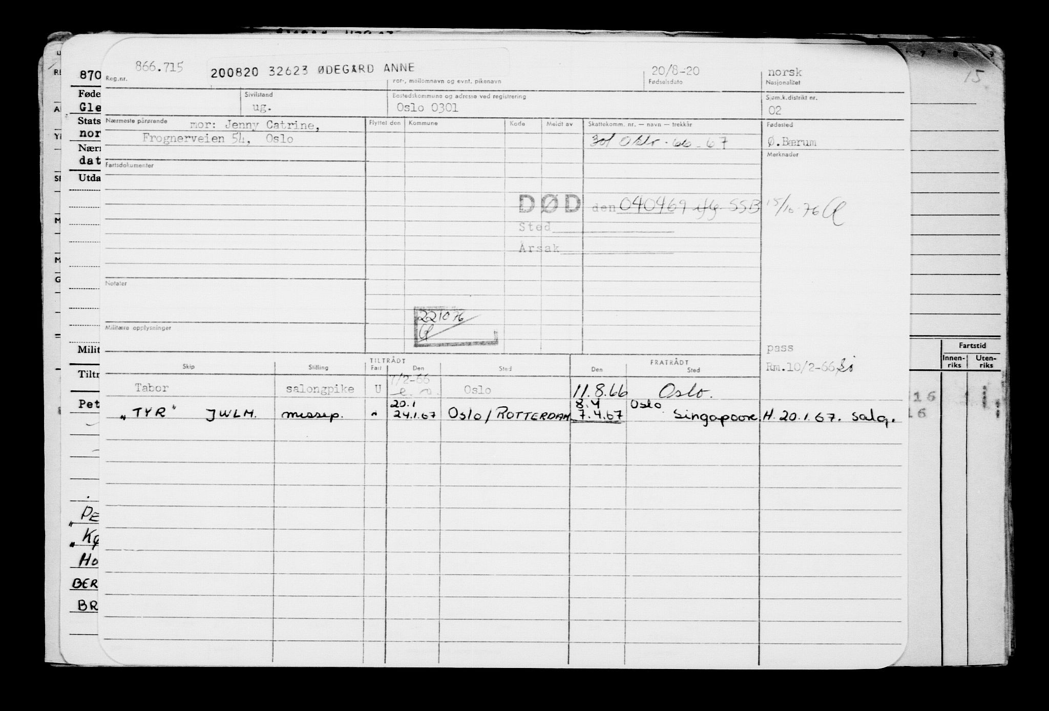 Direktoratet for sjømenn, AV/RA-S-3545/G/Gb/L0184: Hovedkort, 1920, s. 488