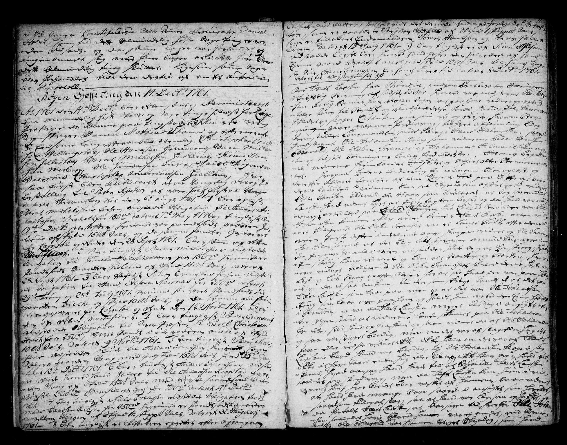 Lier, Røyken og Hurum sorenskriveri, AV/SAKO-A-89/F/Fa/L0054: Tingbok, 1761-1765, s. 11