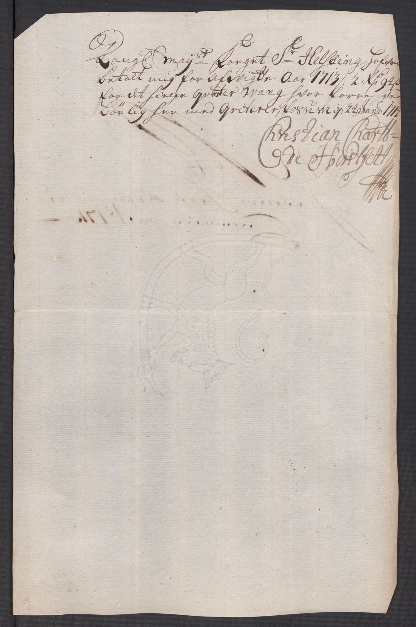 Rentekammeret inntil 1814, Reviderte regnskaper, Fogderegnskap, RA/EA-4092/R63/L4321: Fogderegnskap Inderøy, 1713, s. 366