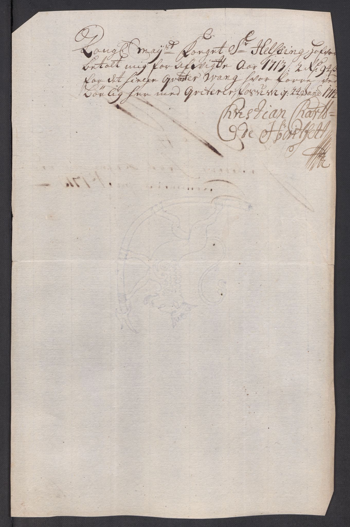 Rentekammeret inntil 1814, Reviderte regnskaper, Fogderegnskap, AV/RA-EA-4092/R63/L4321: Fogderegnskap Inderøy, 1713, s. 366