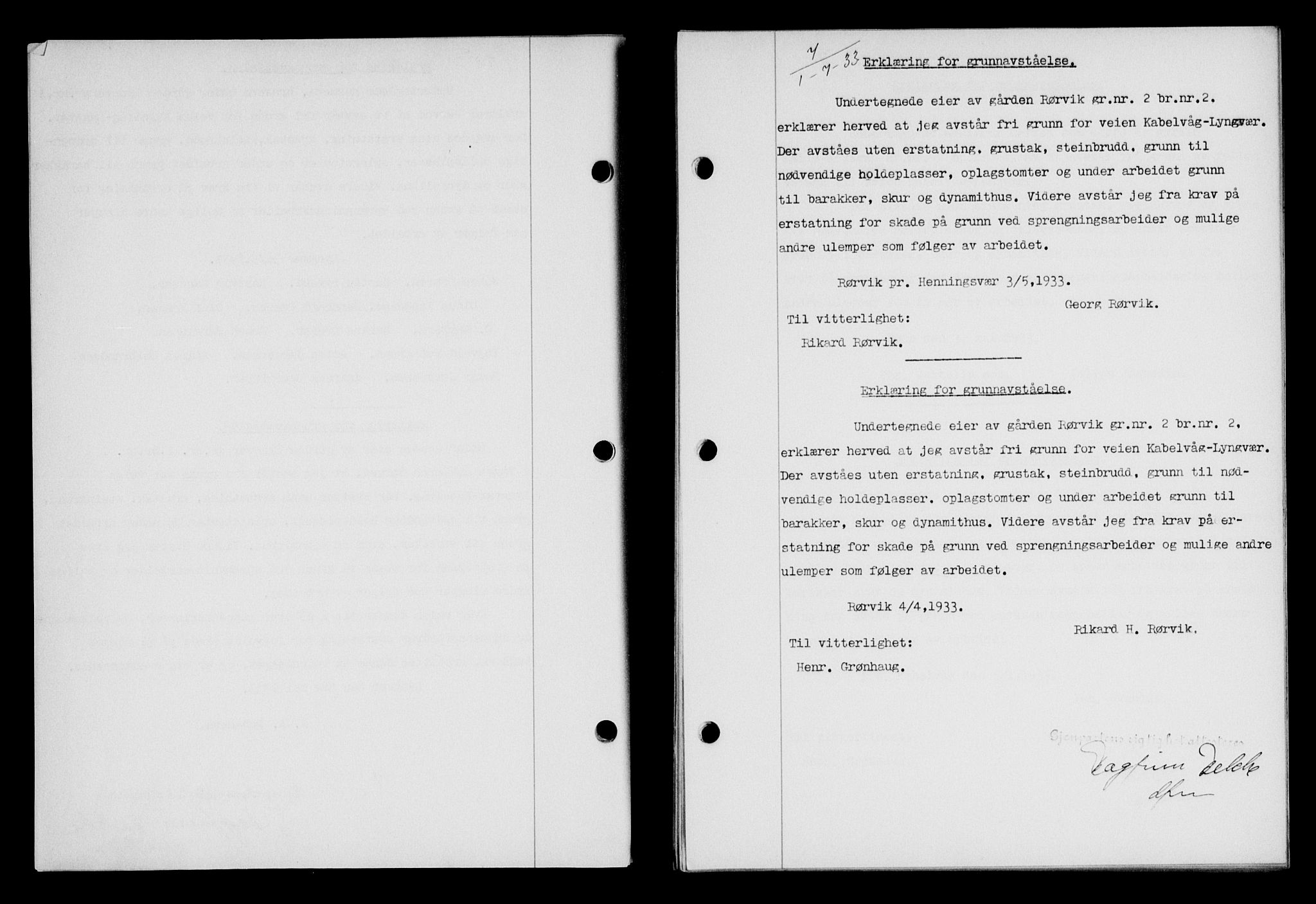 Lofoten sorenskriveri, SAT/A-0017/1/2/2C/L0028b: Pantebok nr. 28b, 1933-1933, Tingl.dato: 01.07.1933
