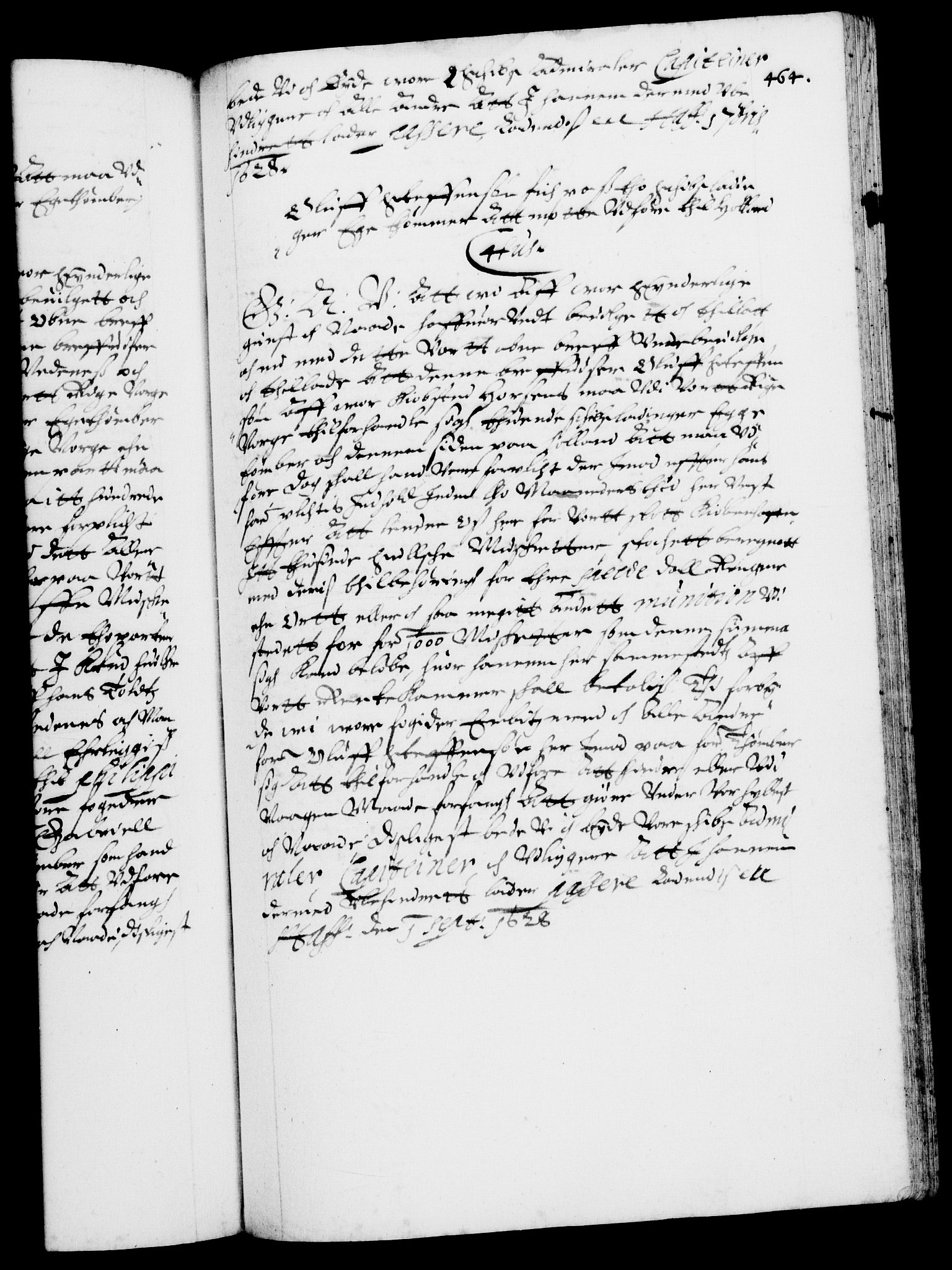 Danske Kanselli 1572-1799, RA/EA-3023/F/Fc/Fca/Fcaa/L0004: Norske registre (mikrofilm), 1617-1630, s. 464a